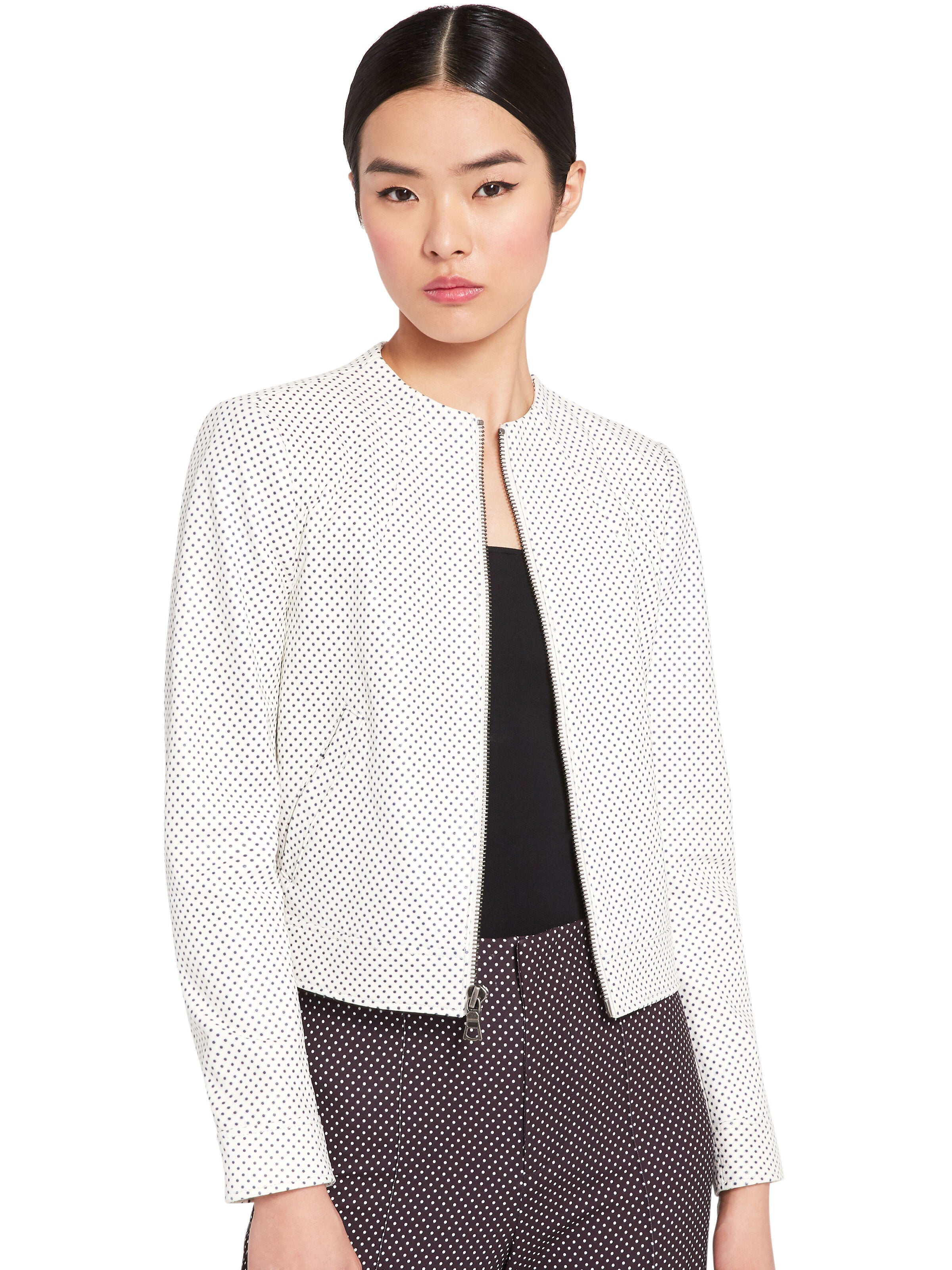 YARDLEY POLKA DOT LEATHER JACKET
