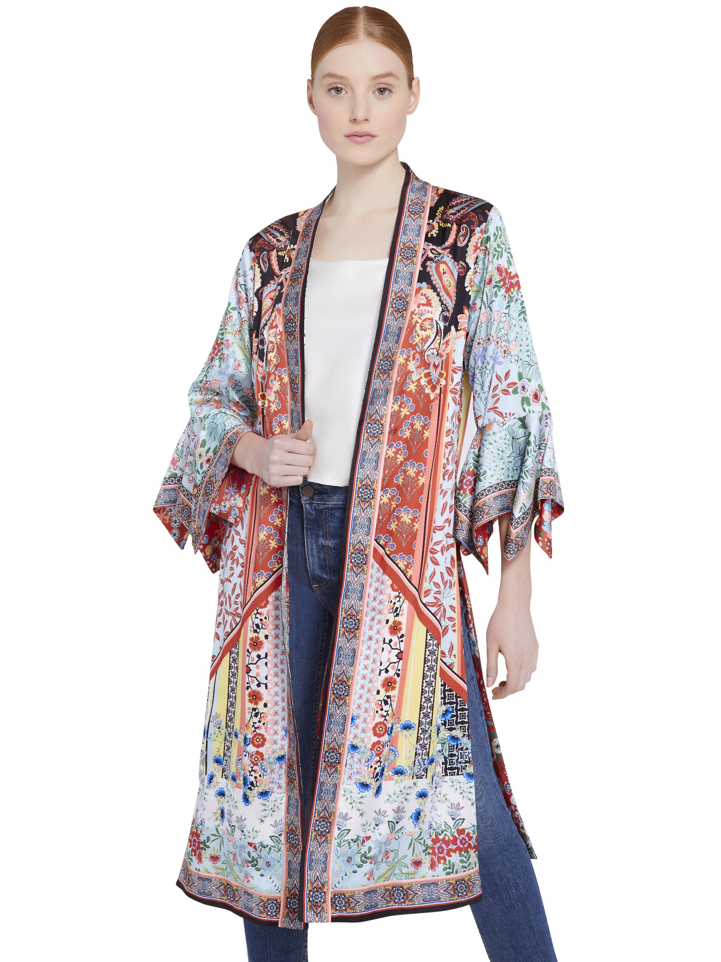 LYNN REVERSIBLE FLORAL KIMONO