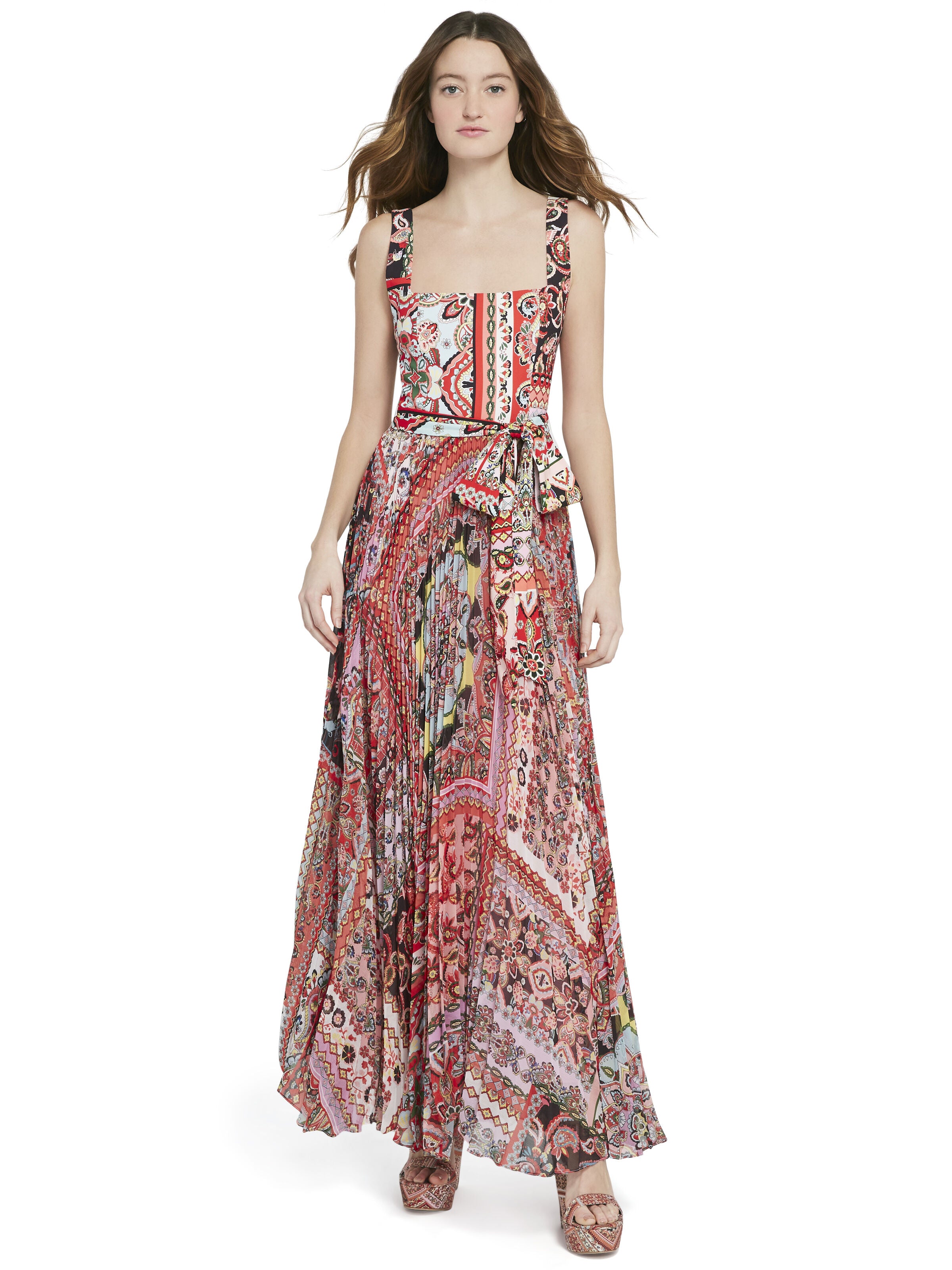 ROBE LONGUE PLISSÉE DEONNA