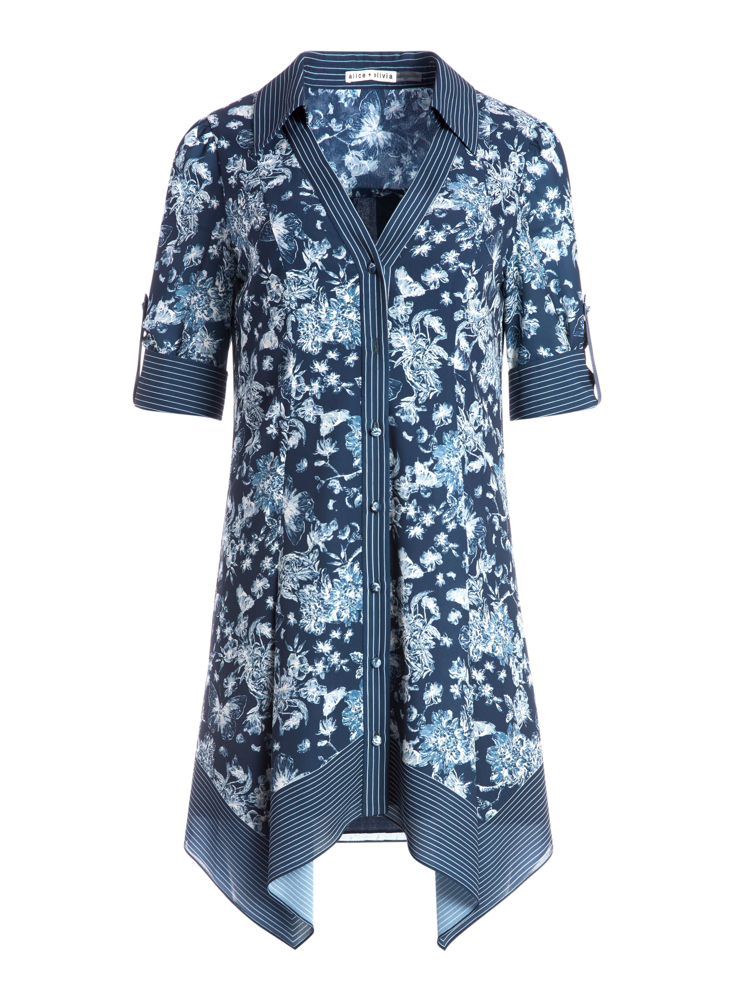 CONNER HANDKERCHIEF MINI DRESS