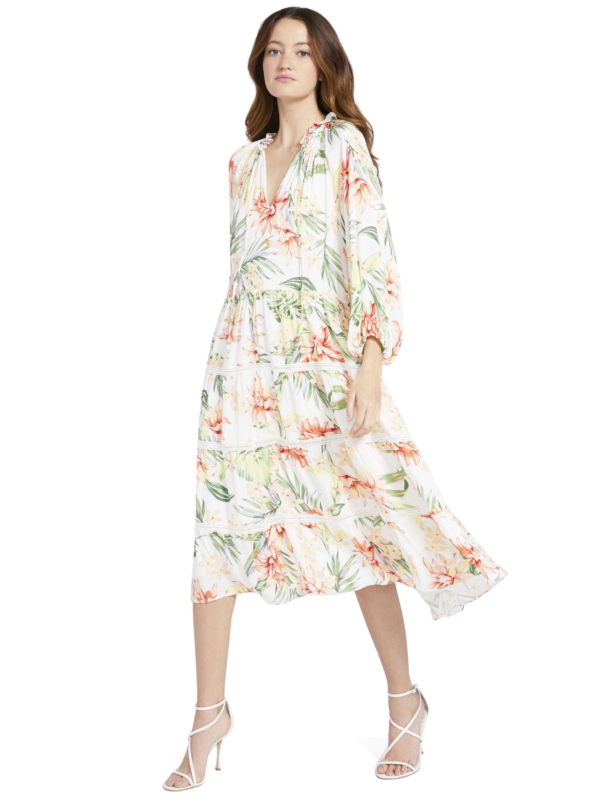 LAYLA FLORAL MIDI DRESS