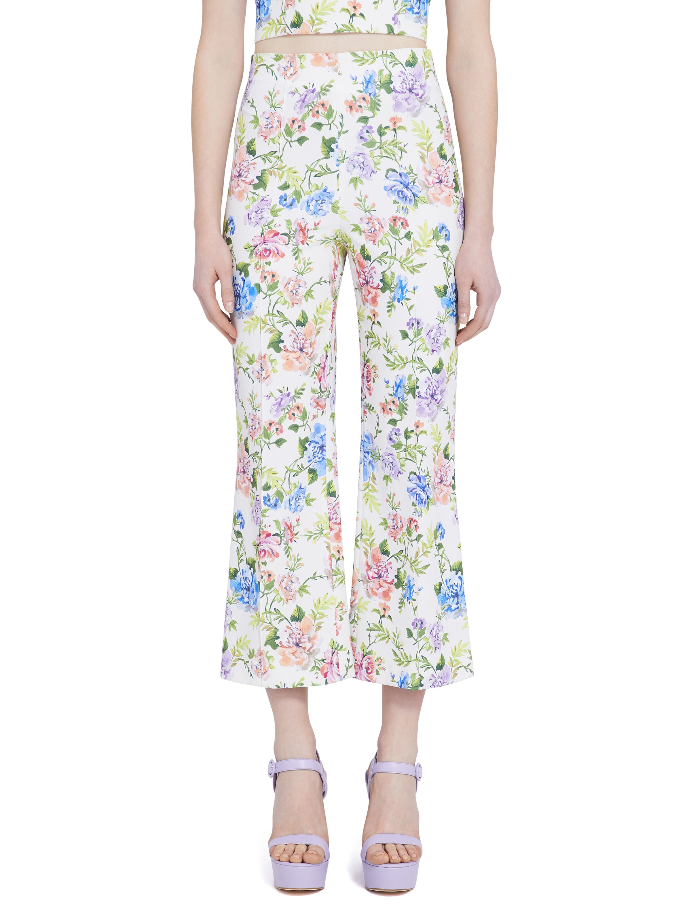 PANTALON TAILLE HAUTE IMPRIMÉ FLEURI LORINDA