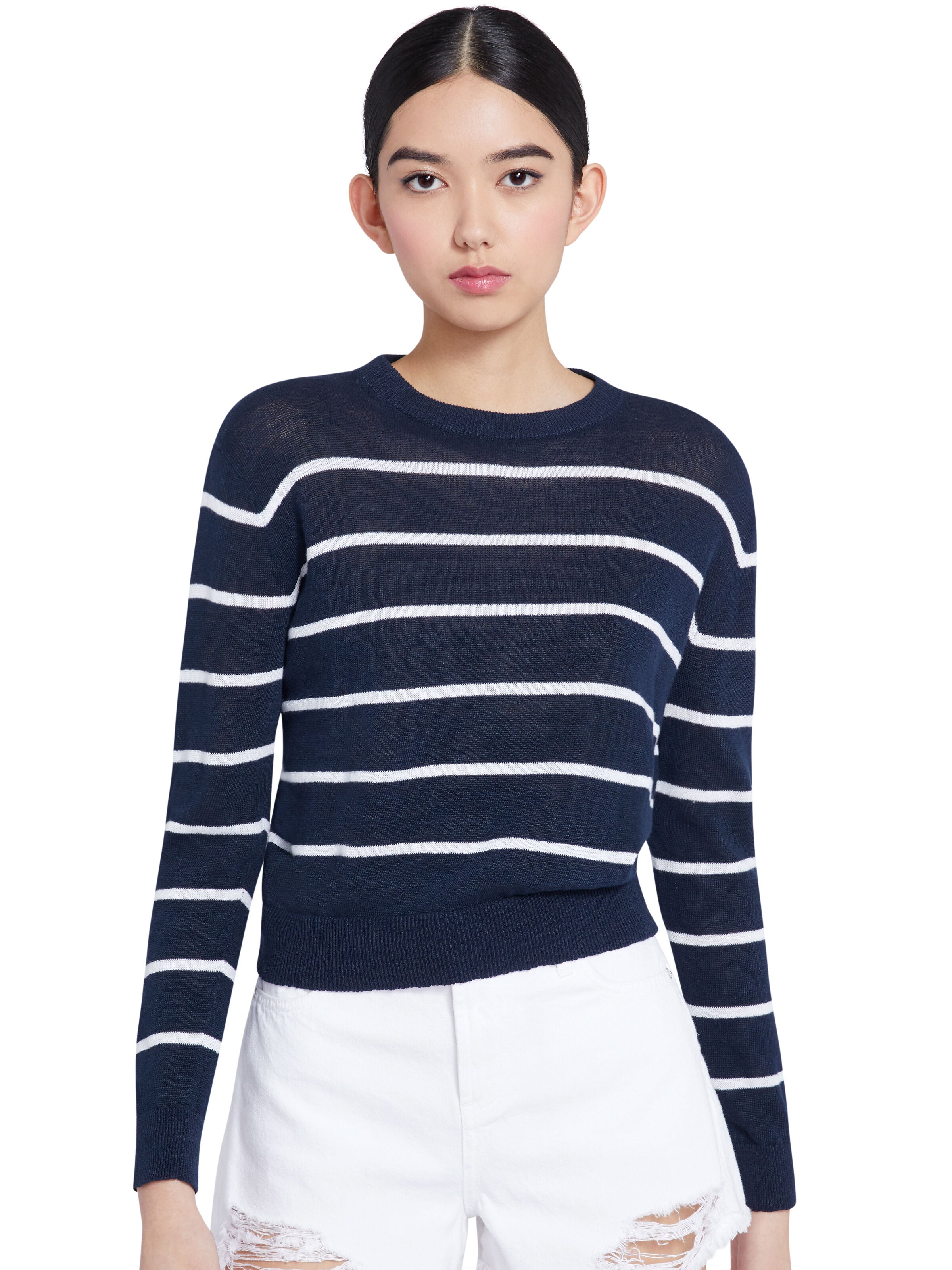 JEANE STRIPED PULLOVER