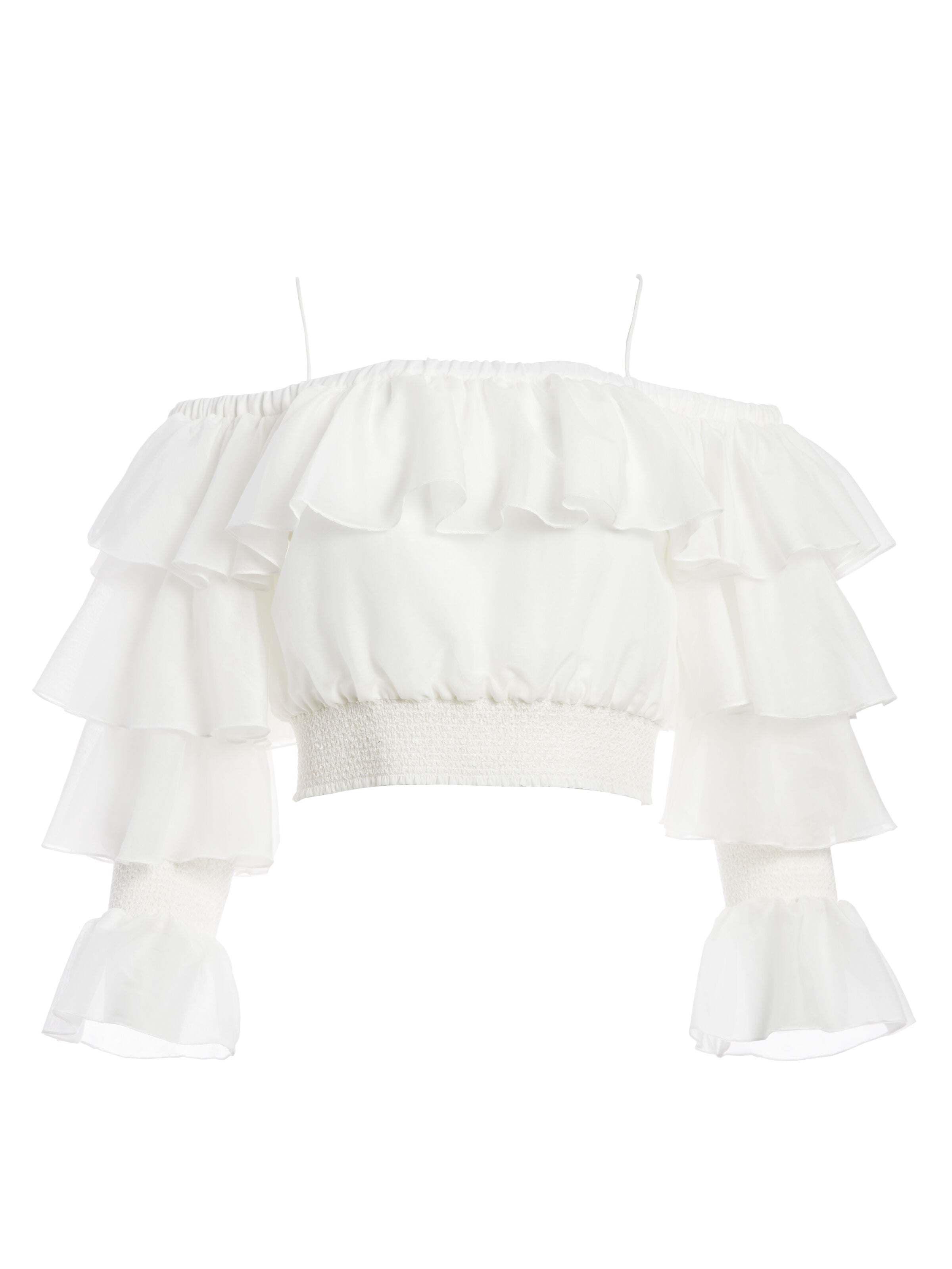 MANDARA RUFFLE CROP TOP