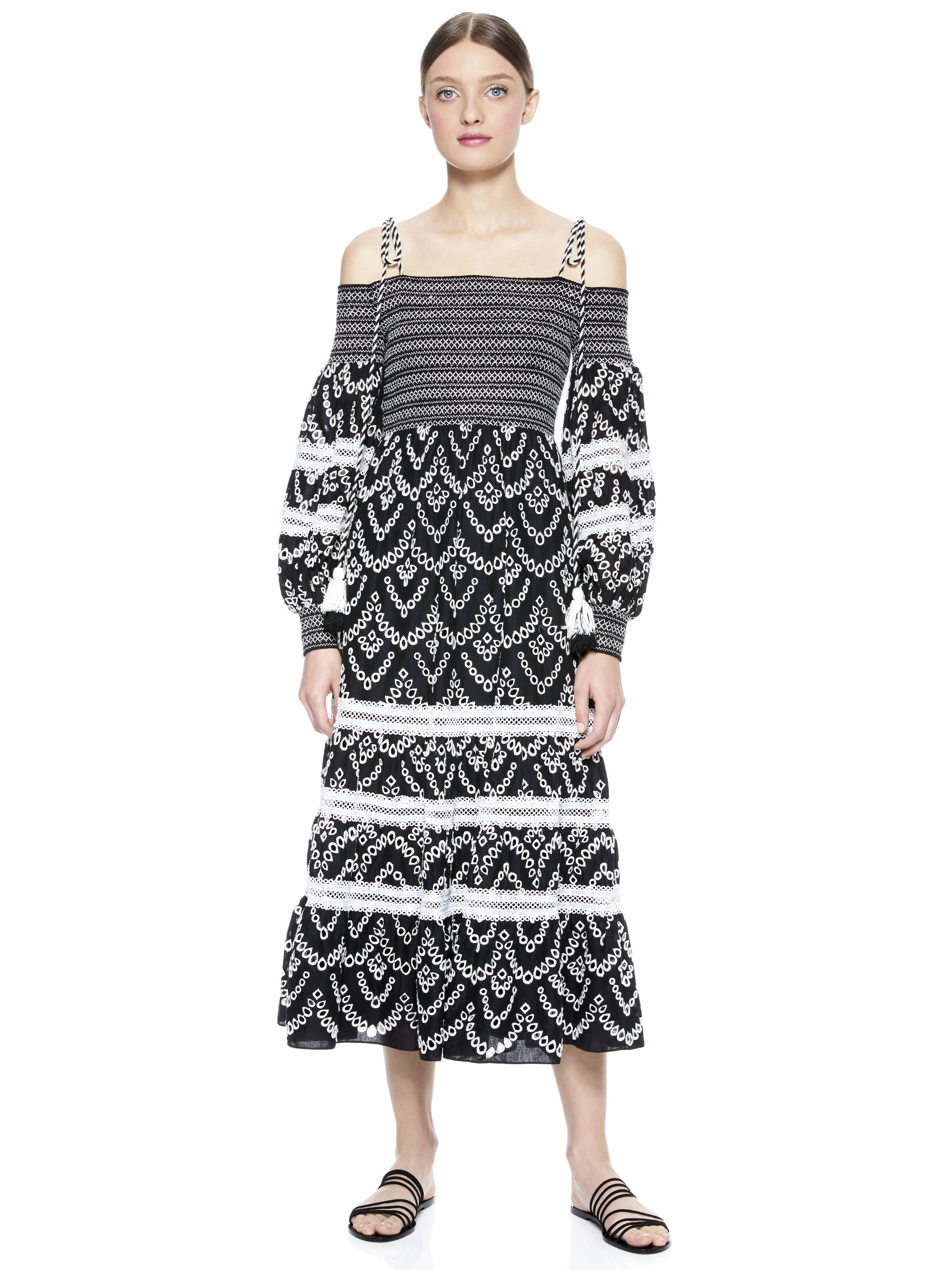 ROBE MIDI ÉPAULES DÉCOUVERTES CATIA