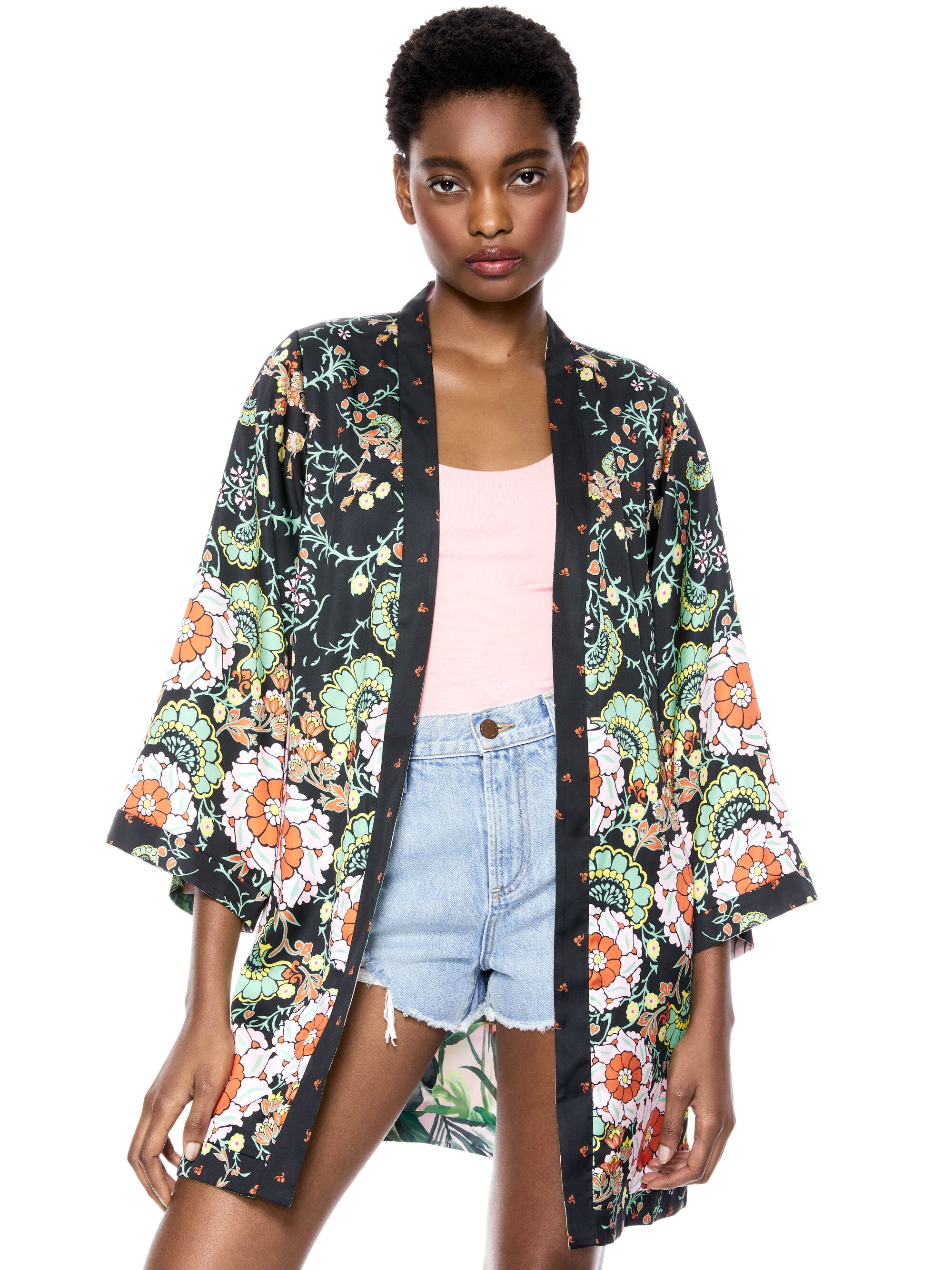 LYNN REVERSIBLE SHORT KIMONO