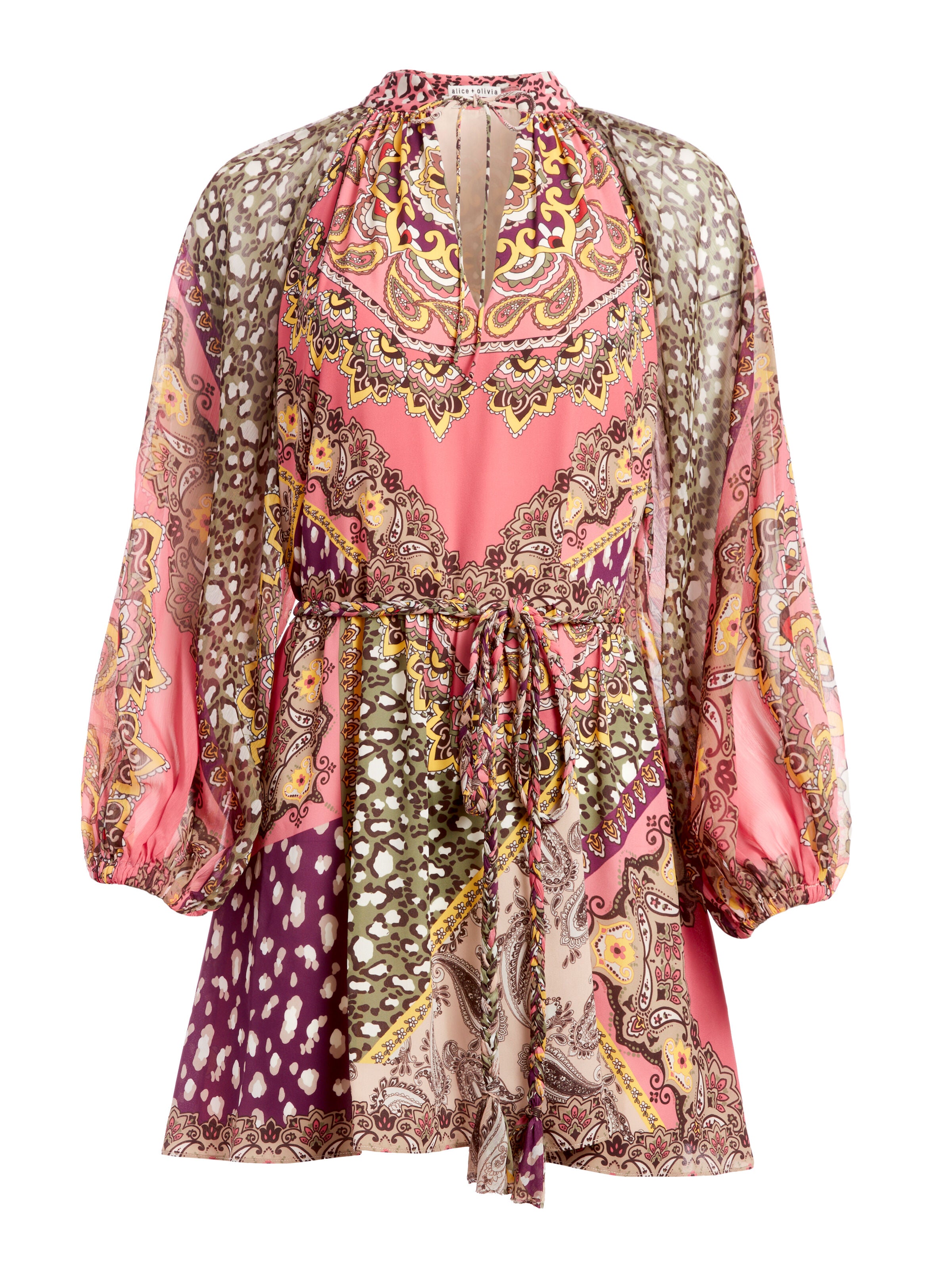 ROBE COURTE LILIAN PAISLEY