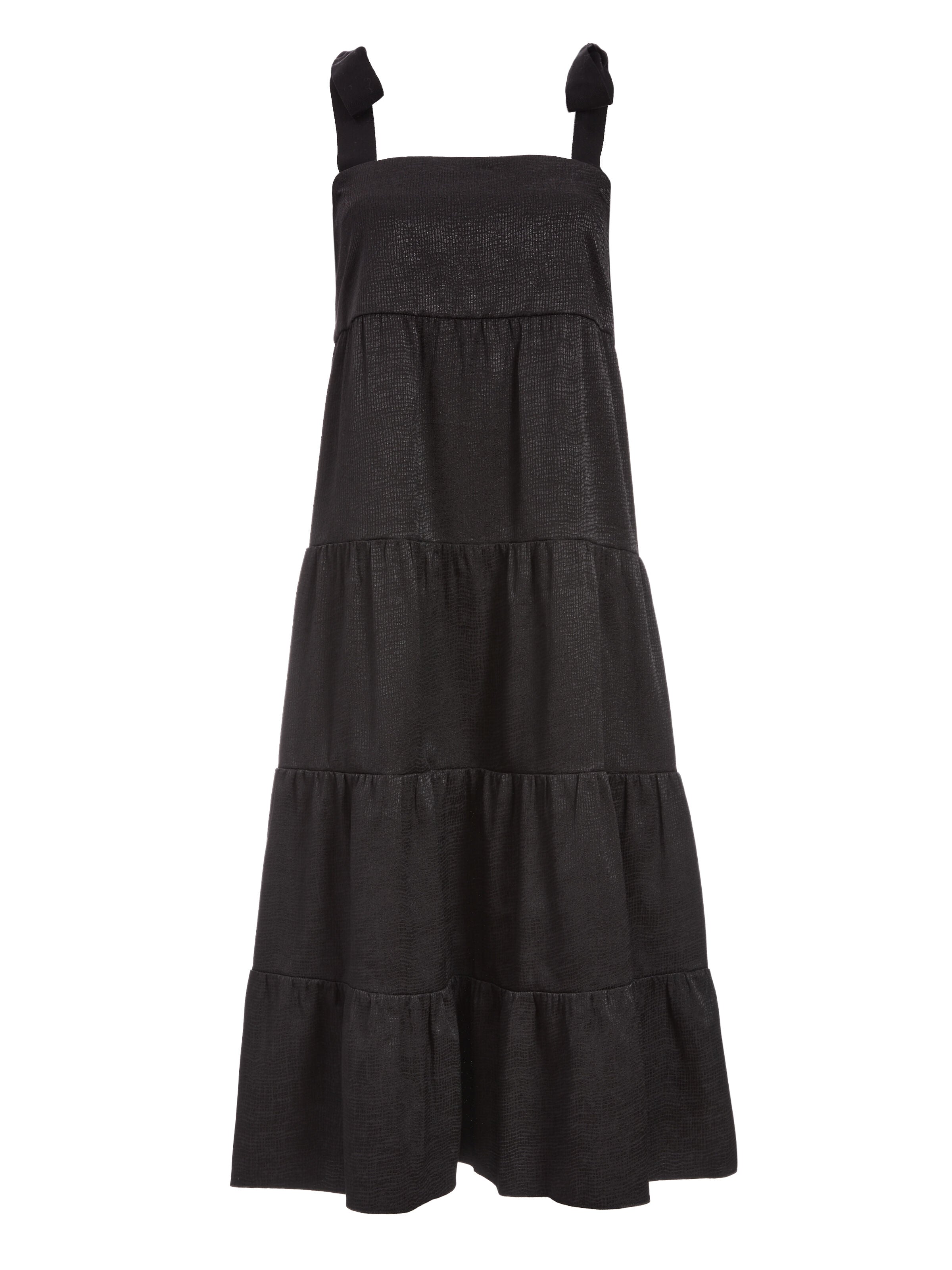 ROBE MIDI CYNTHIA À BRETELLES NOUÉES AUX ÉPAULES