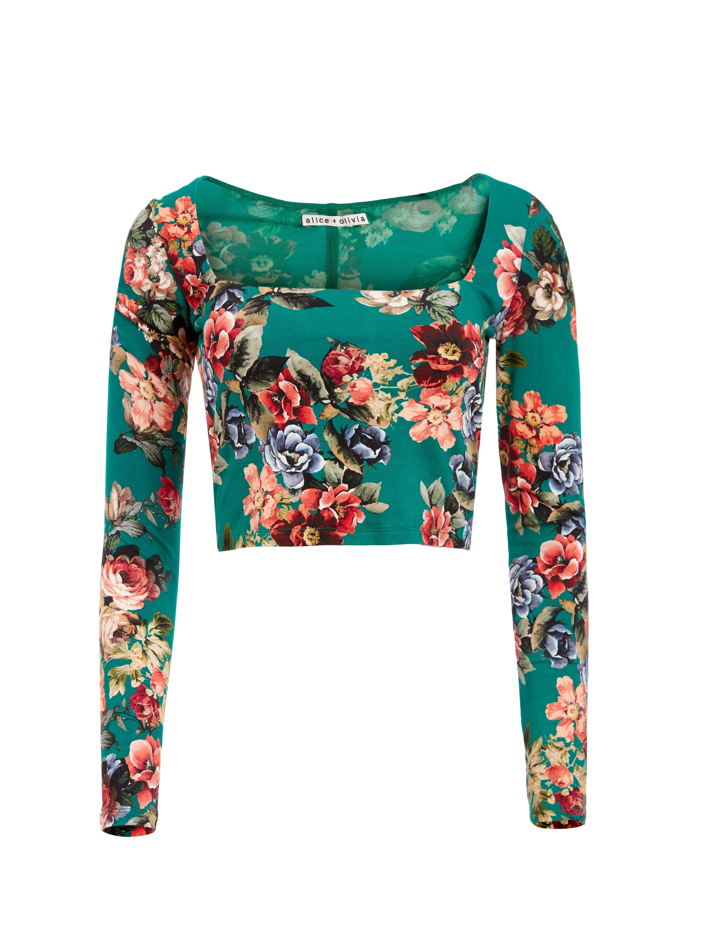 DELAINA FLORAL CROP TOP