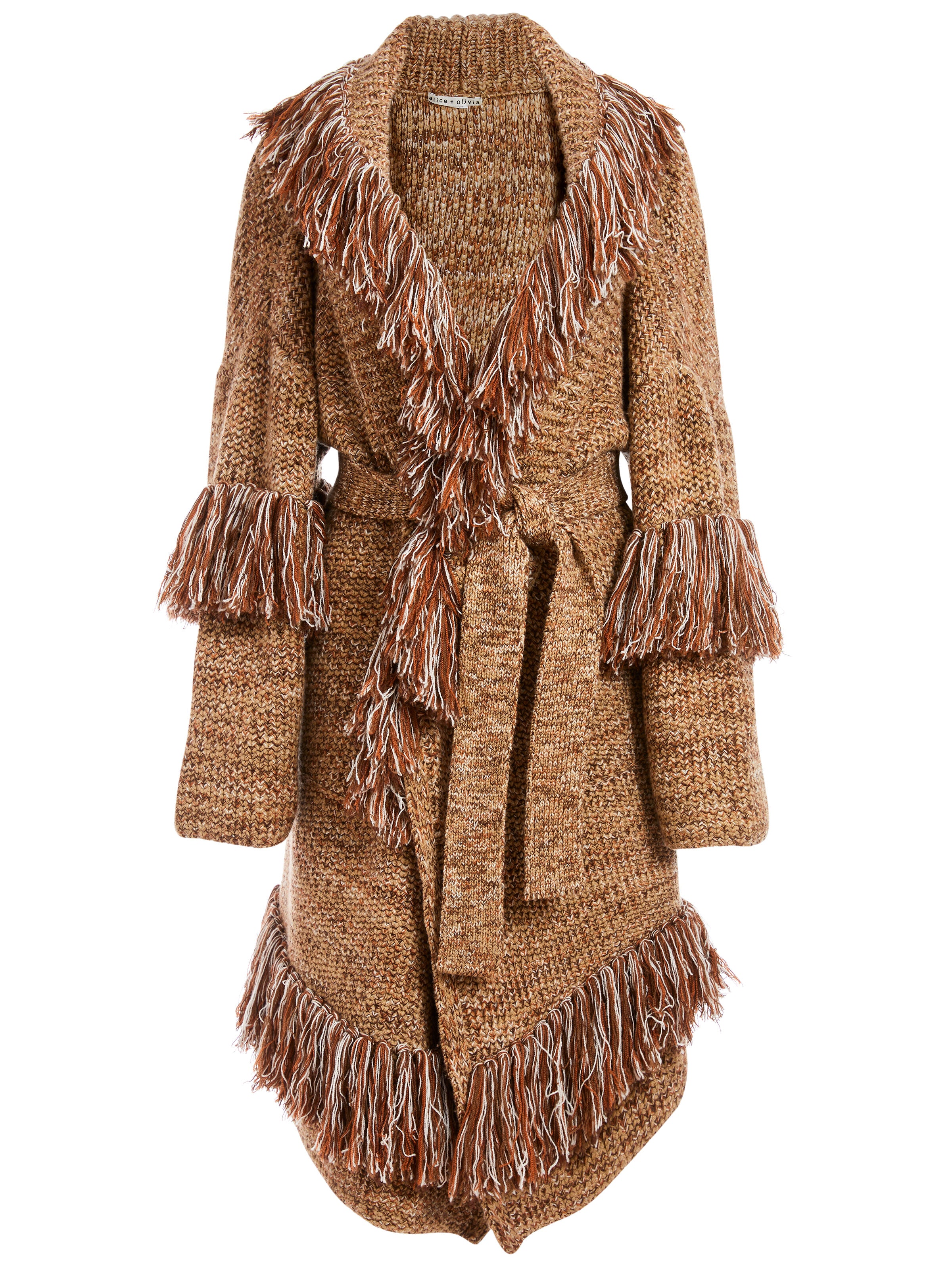 ASTRID SHAWL COLLAR FINGE COAT