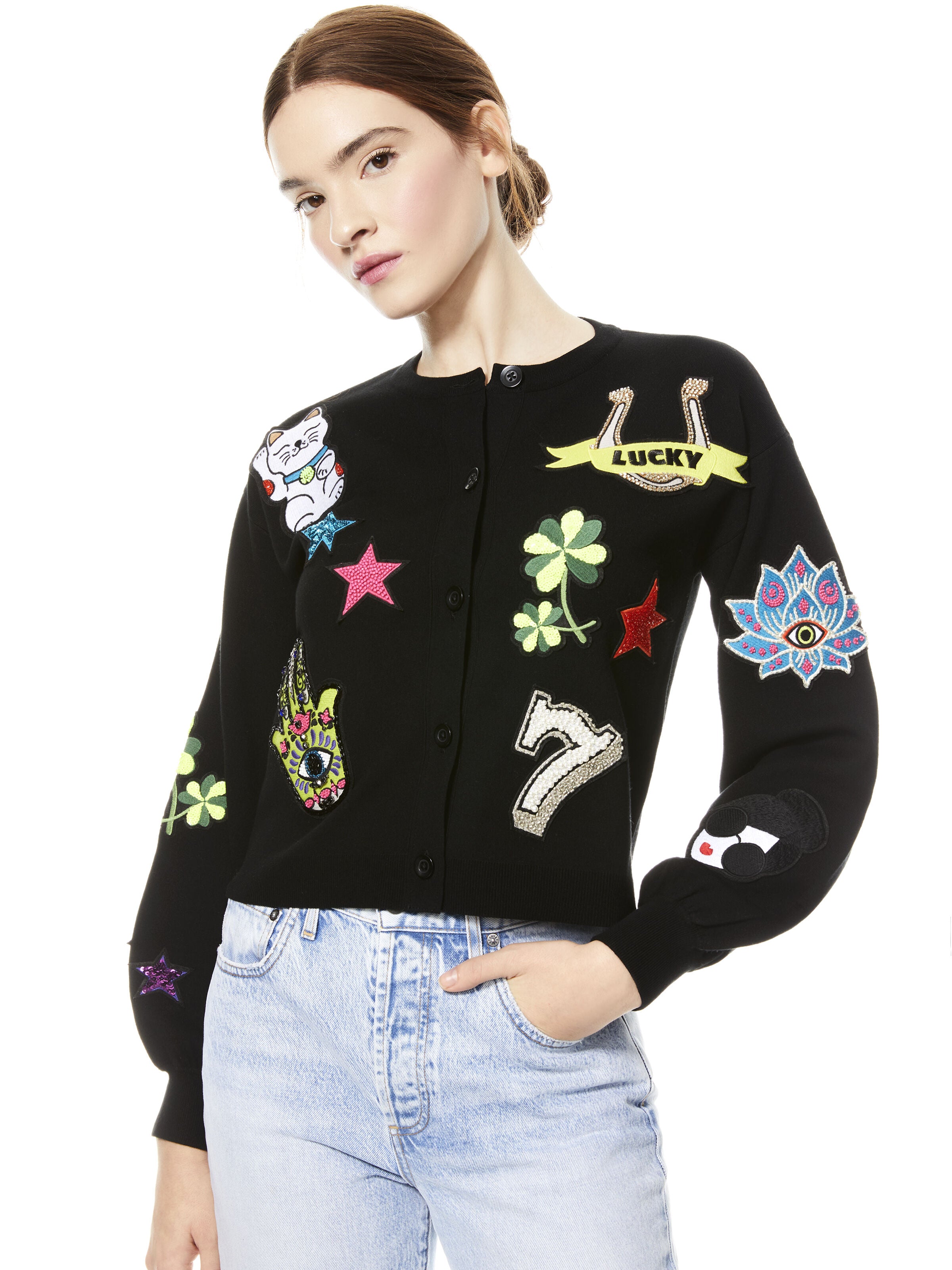 CARDIGAN RICAMATO ZOLA PATCH