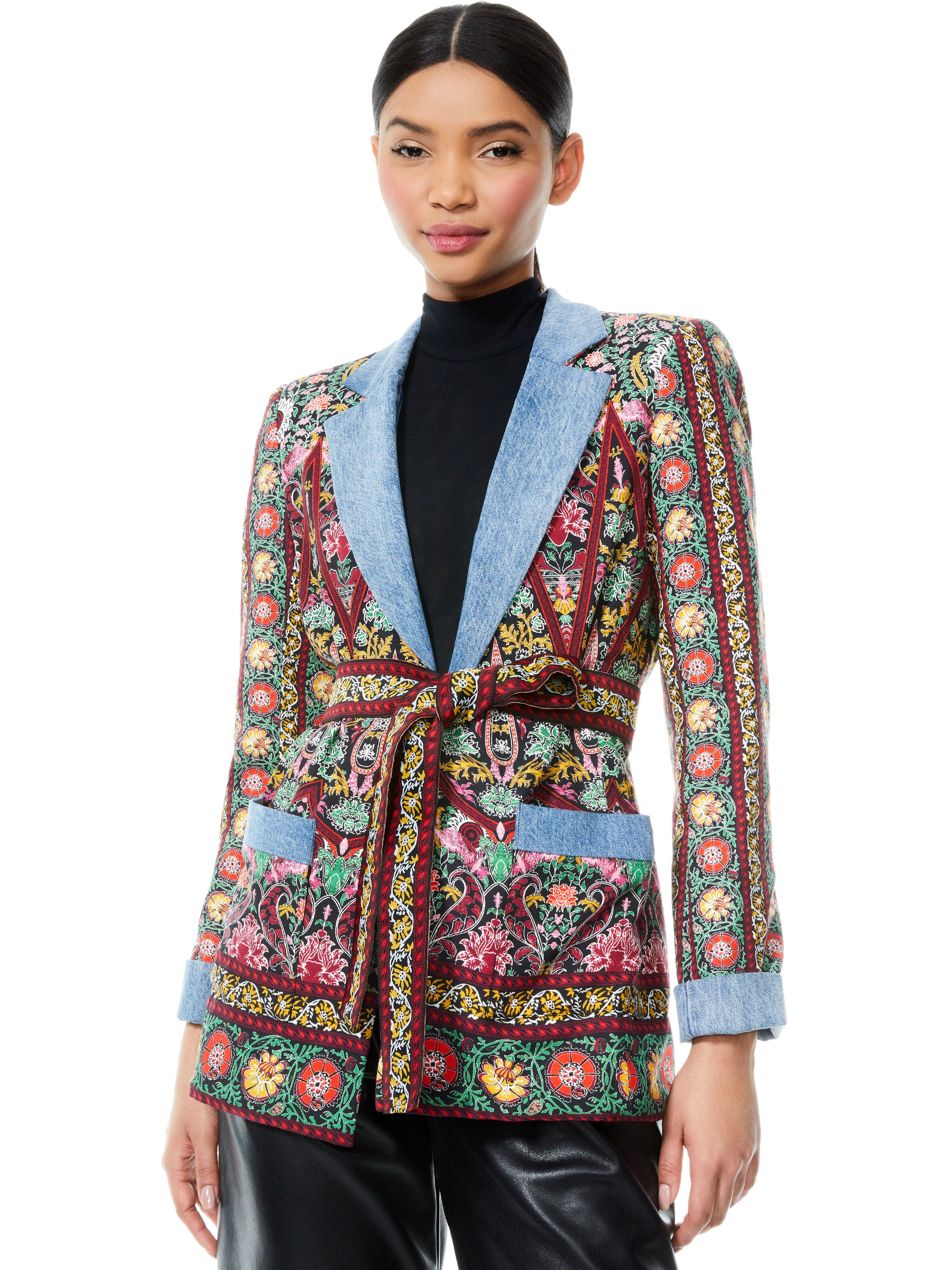 MANTEAU PEIGNOIR VERNA À CEINTURE NOUÉE