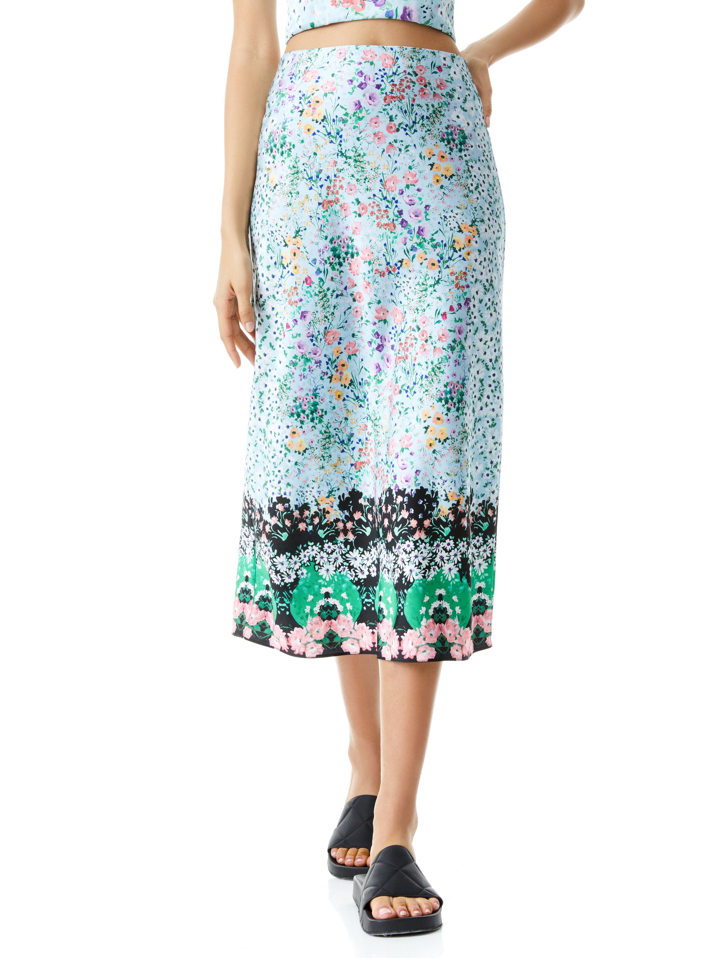GONNA SOTTANA MIDI FLOREALE MAEVE