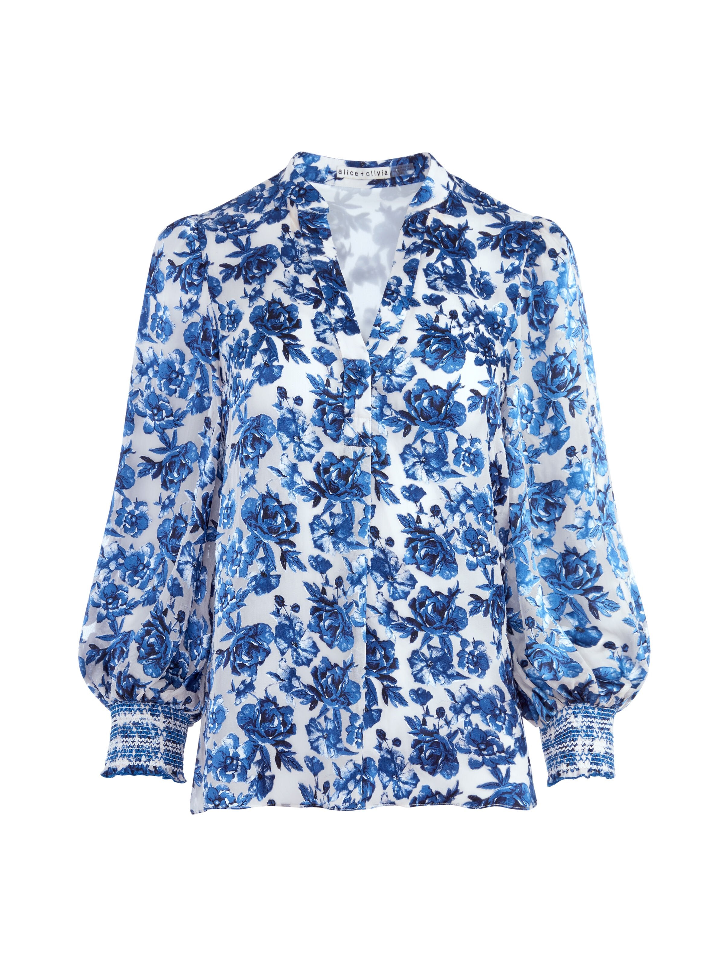 SHEILA FLORAL HENLEY TOP