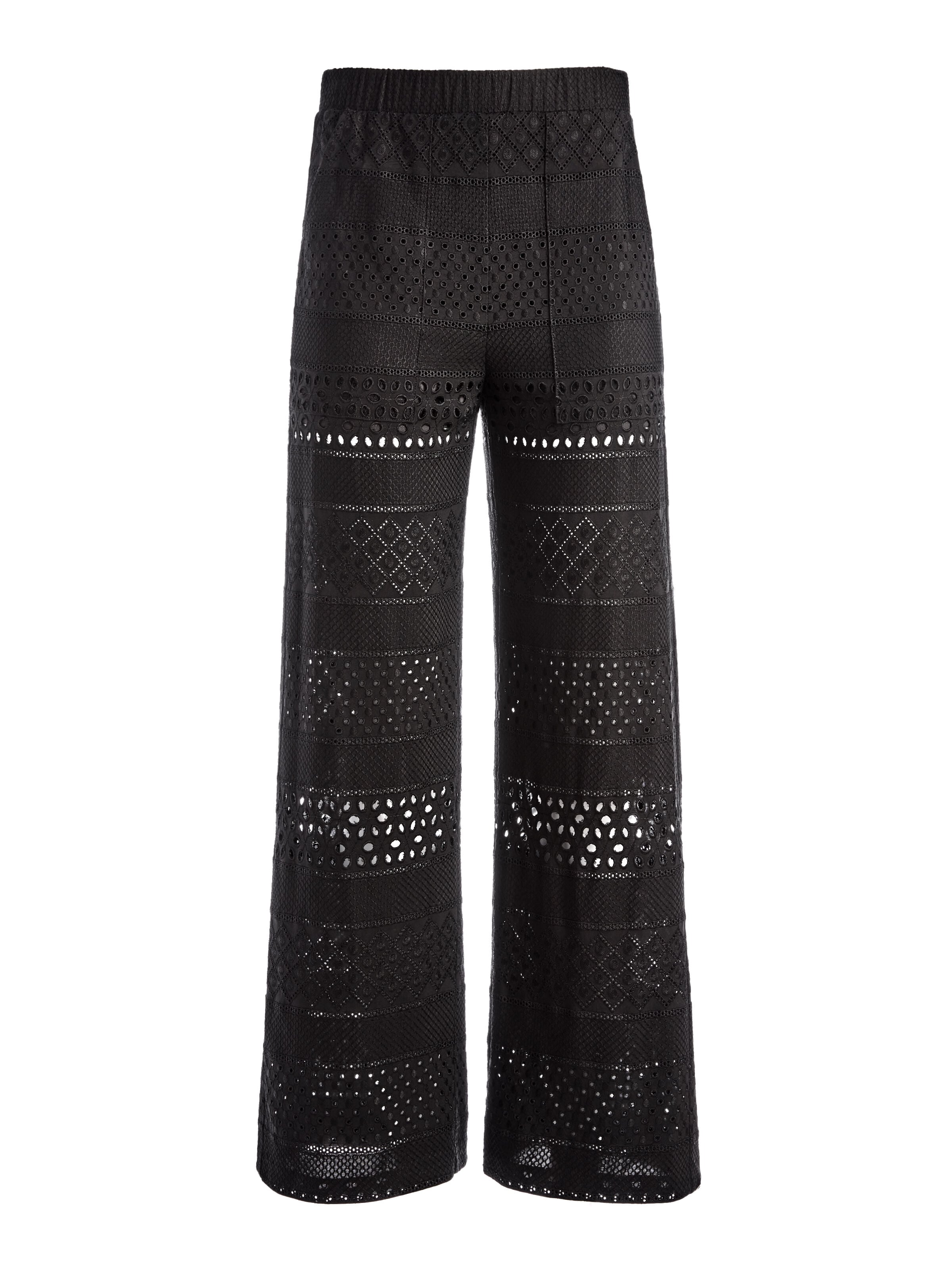 ADELE EYELET CROP PANT