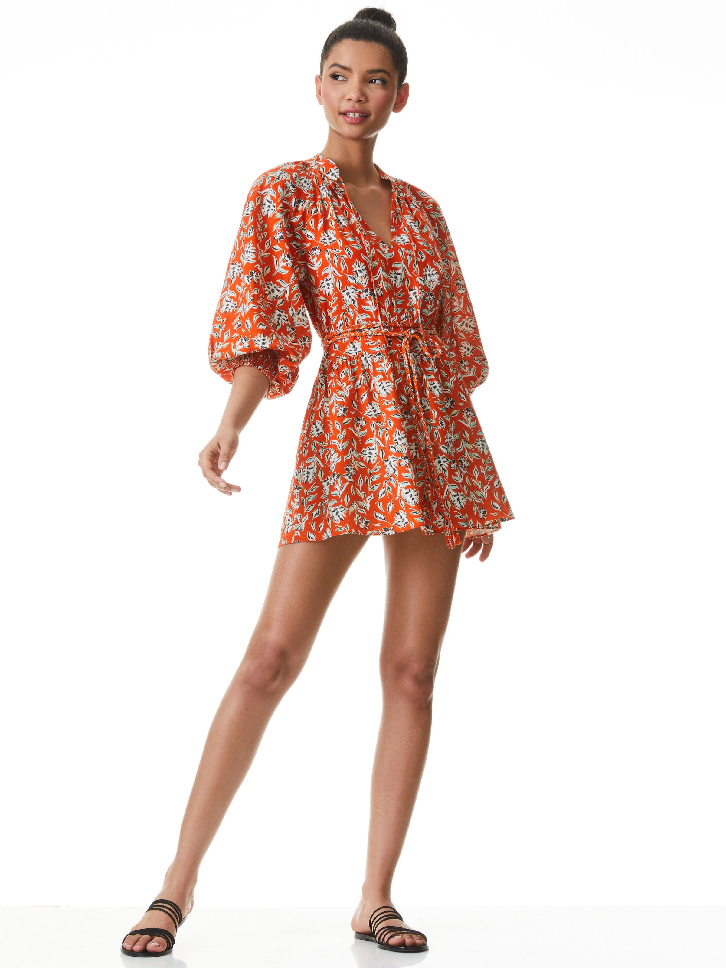 ROBE COURTE COL MANDARIN LILIAN
