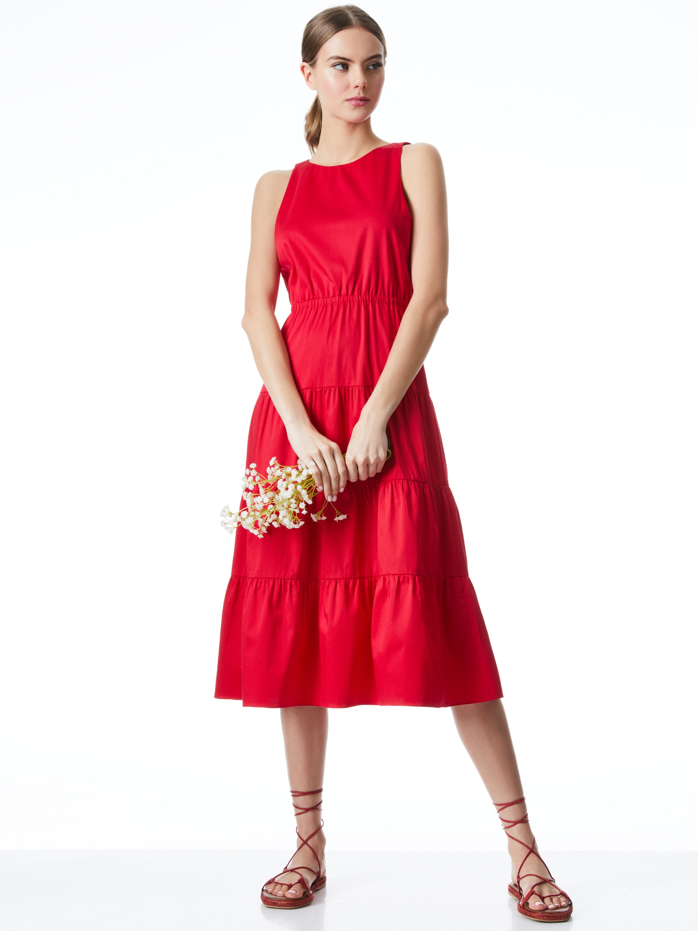 HARTLEY OPEN BACK MIDI DRESS