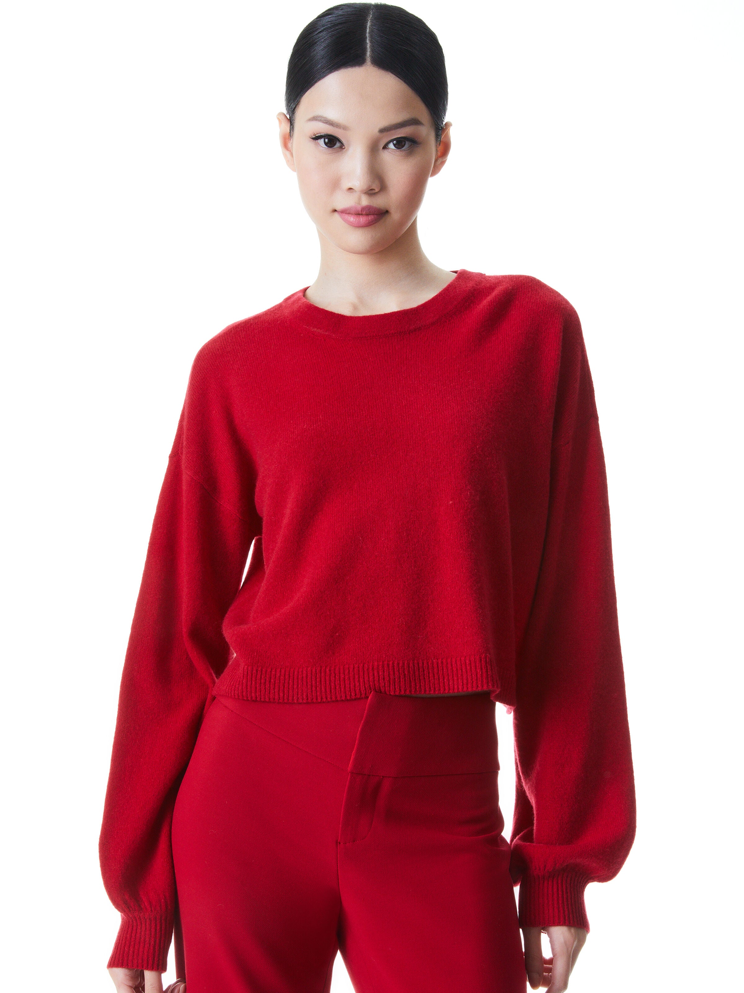 MAGLIONE CORTO ANSLEY CON MANICHE A BLOUSON