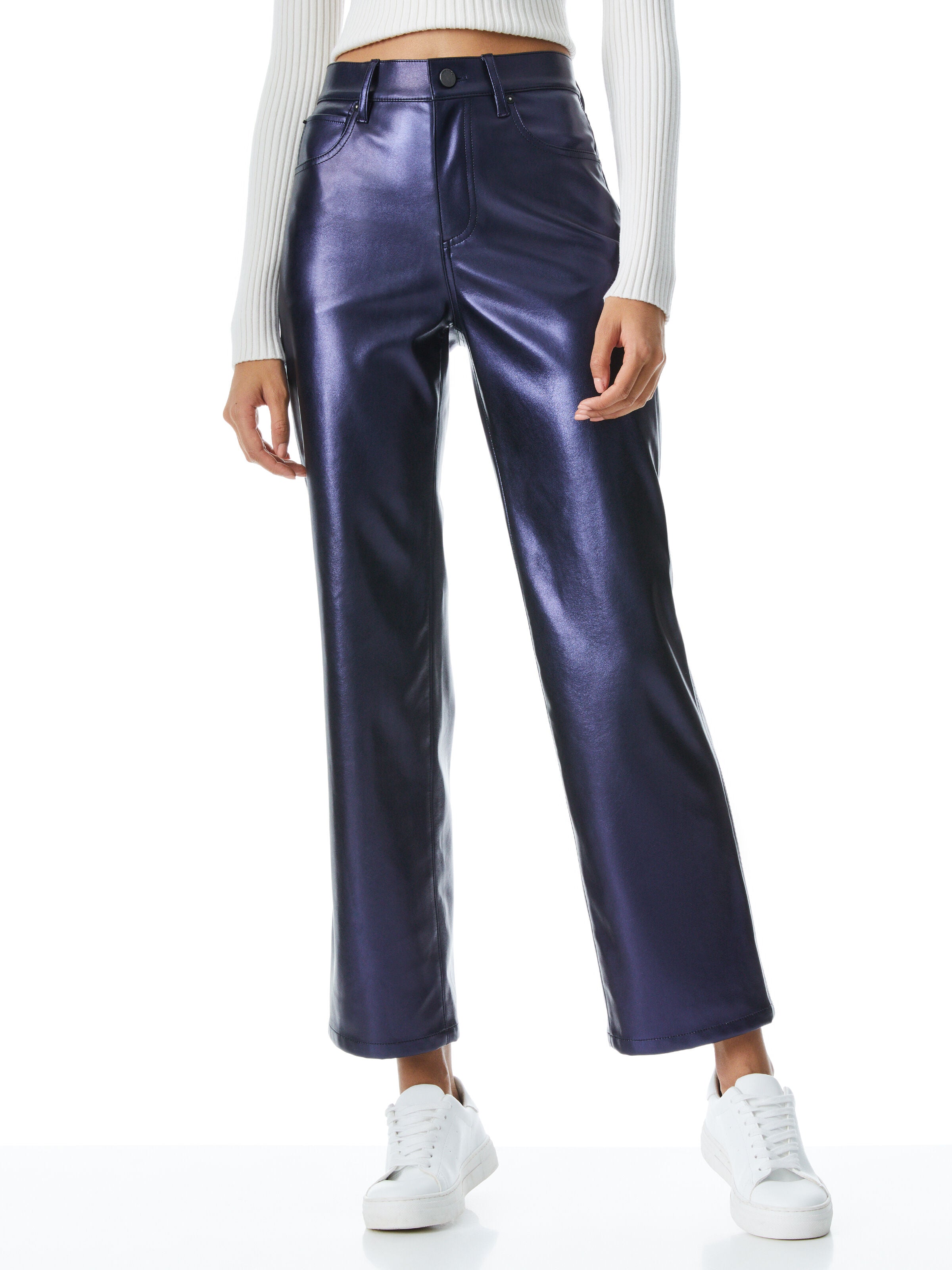 AMAZING VEGAN LEATHER BOYFRIEND PANT