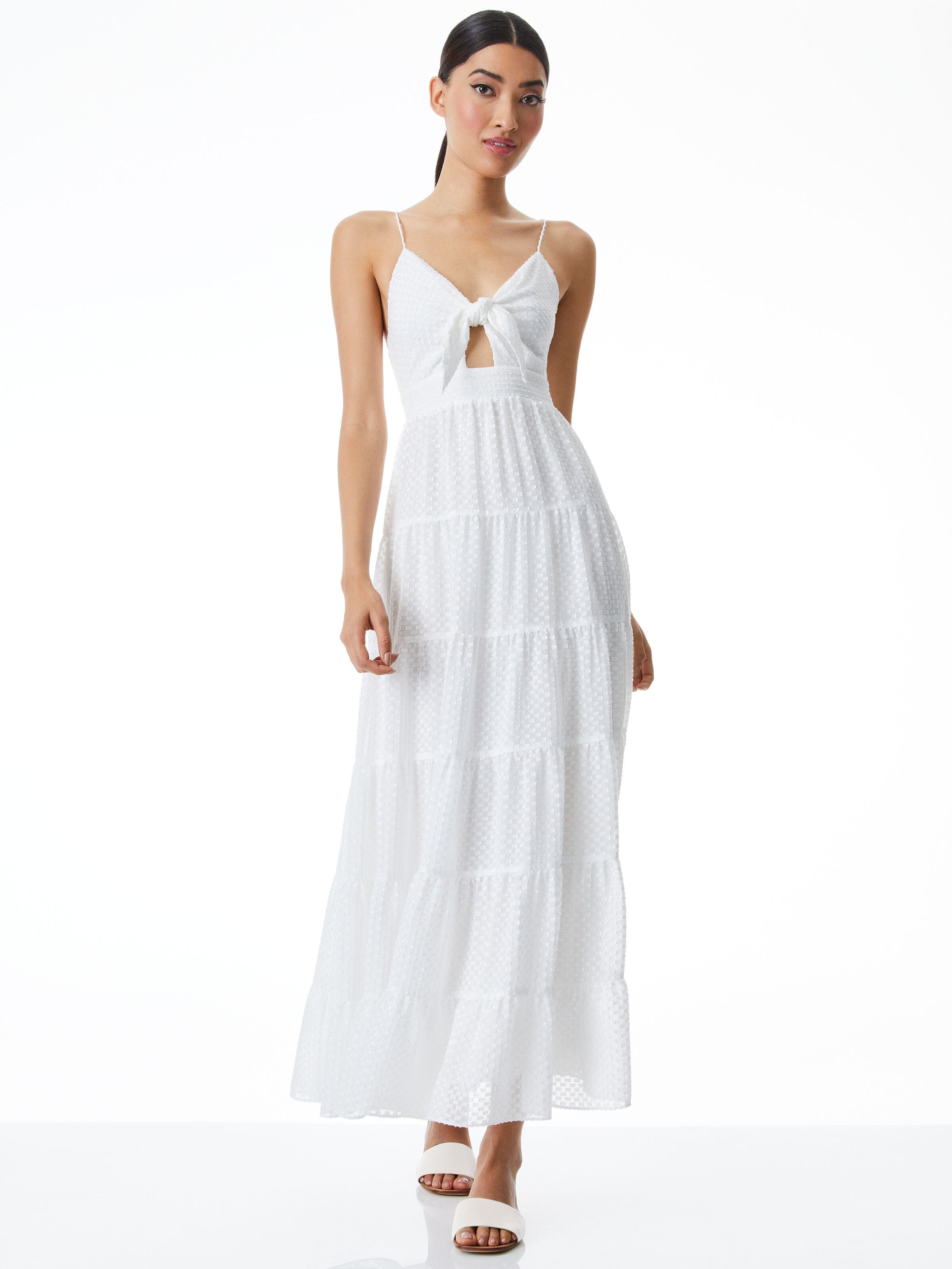 ROBE LONGUE MINKA AVEC NŒUD SUR LE DEVANT