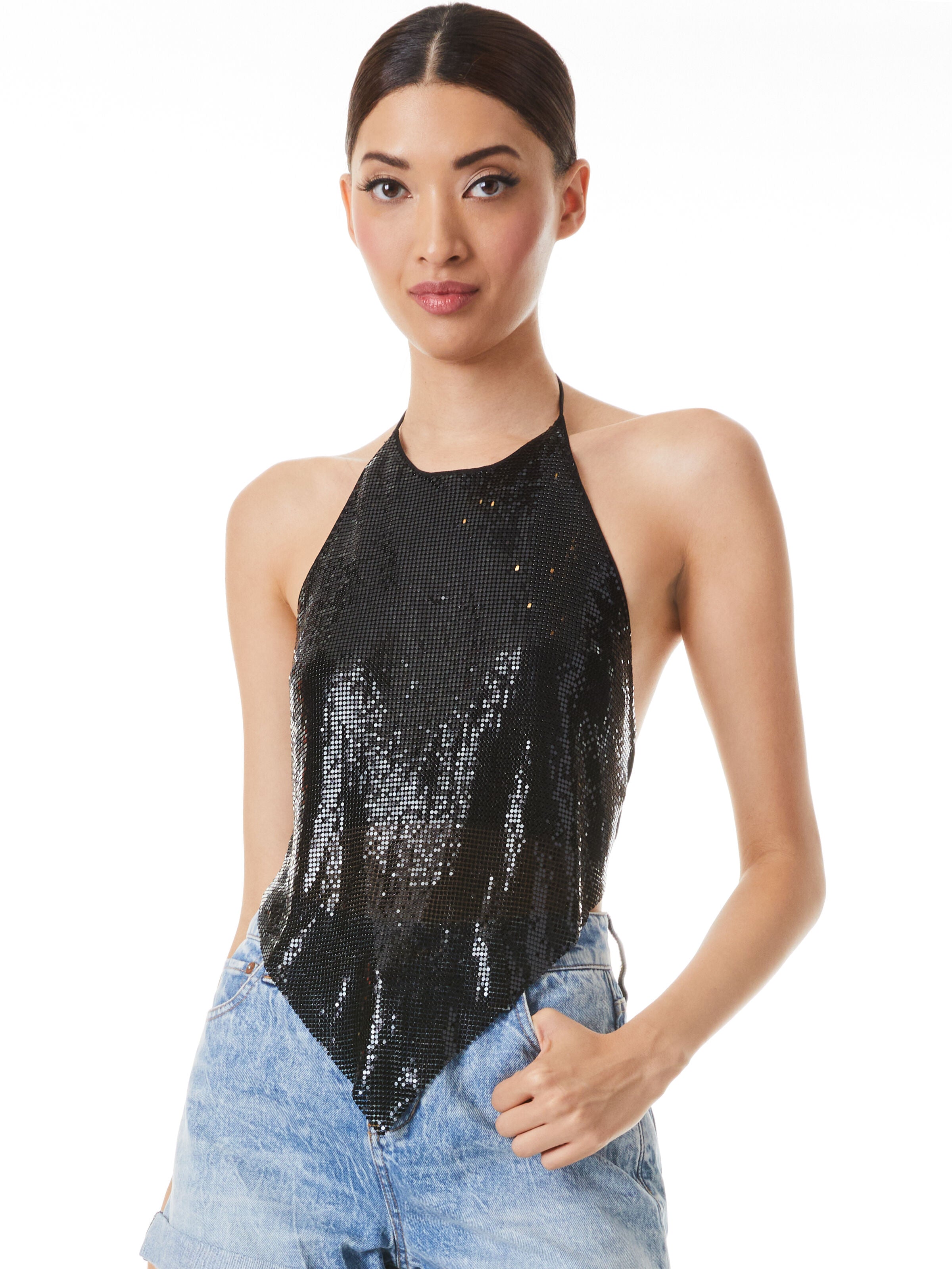 HAUT HALTER COTE DE MAILLES FRENCHIE