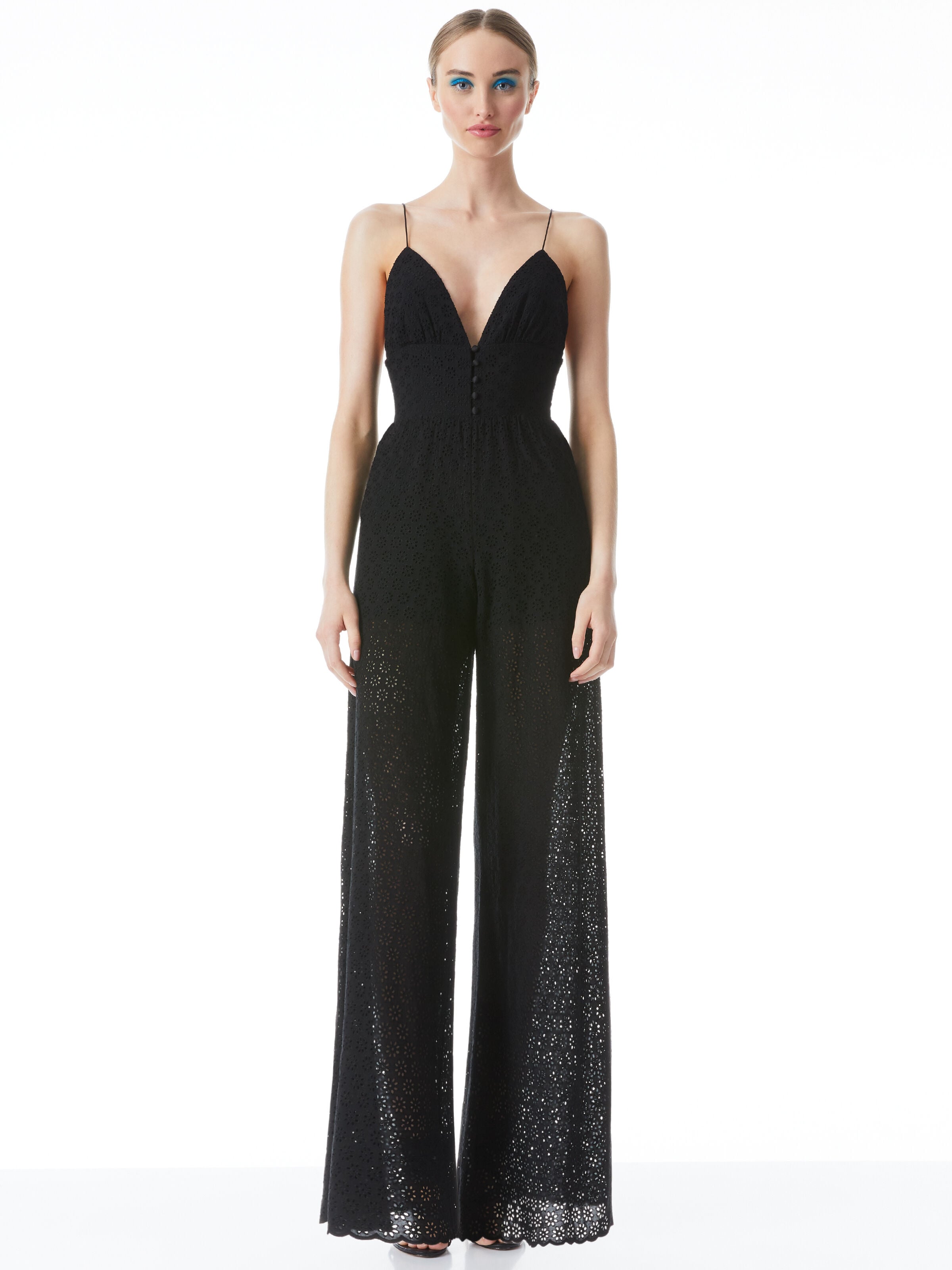 COMBINAISON PANTALON LARGE À BOUTONS ET ŒILLETS TILLY