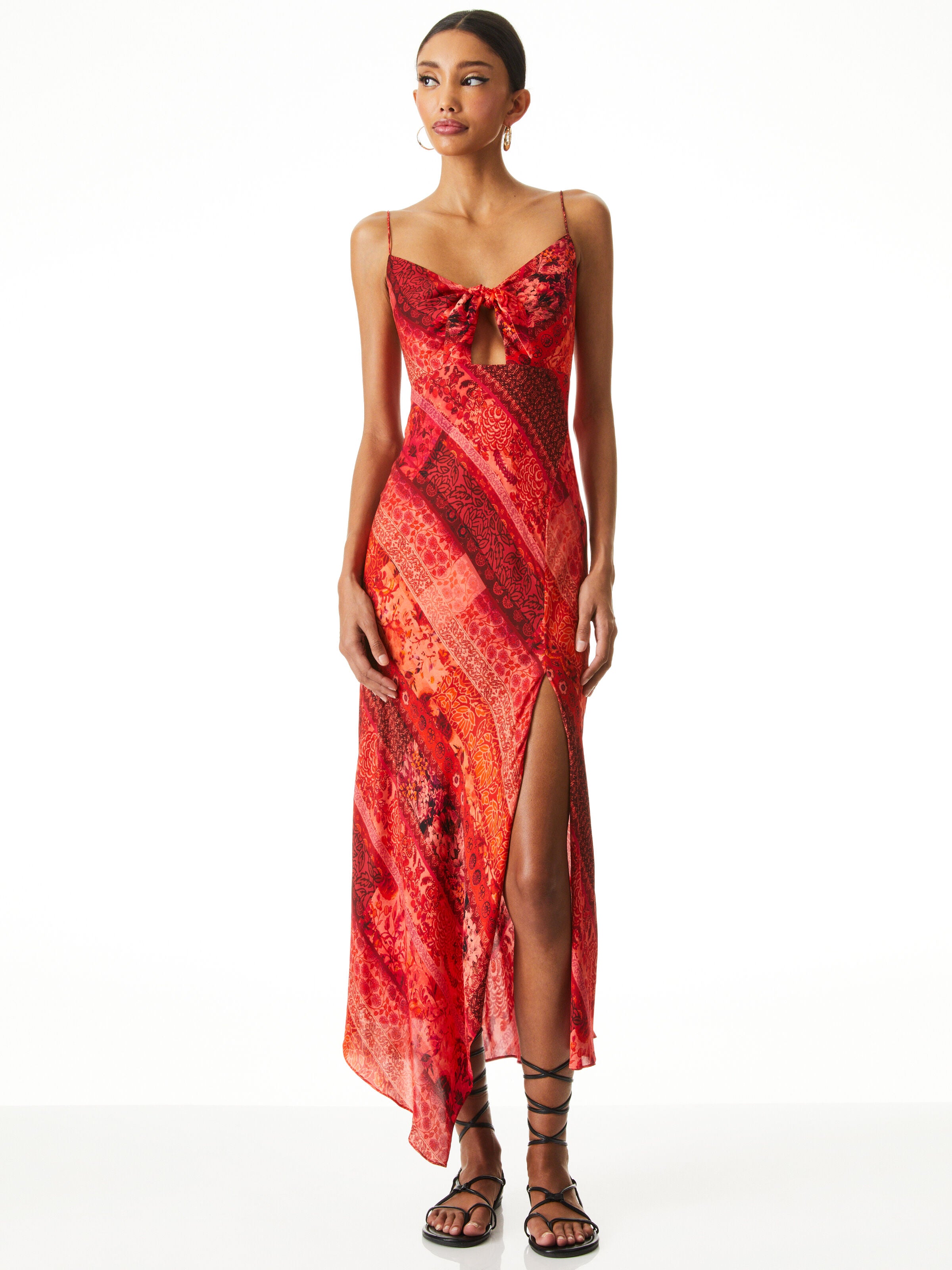 ROBE MIDI ASYMÉTRIQUE DRAPÉE HARMONY
