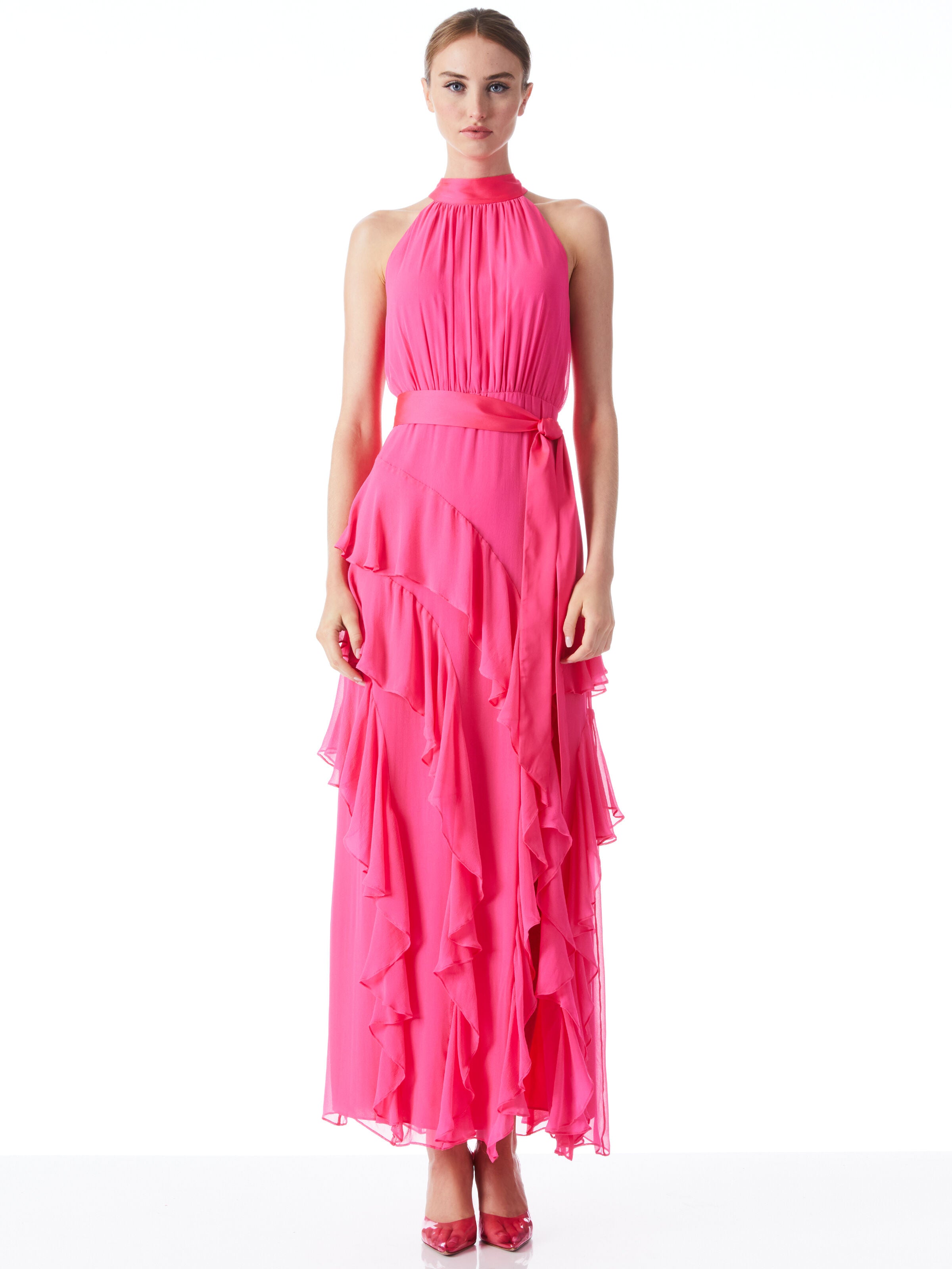 ROBE EMELIA À COL HALTER