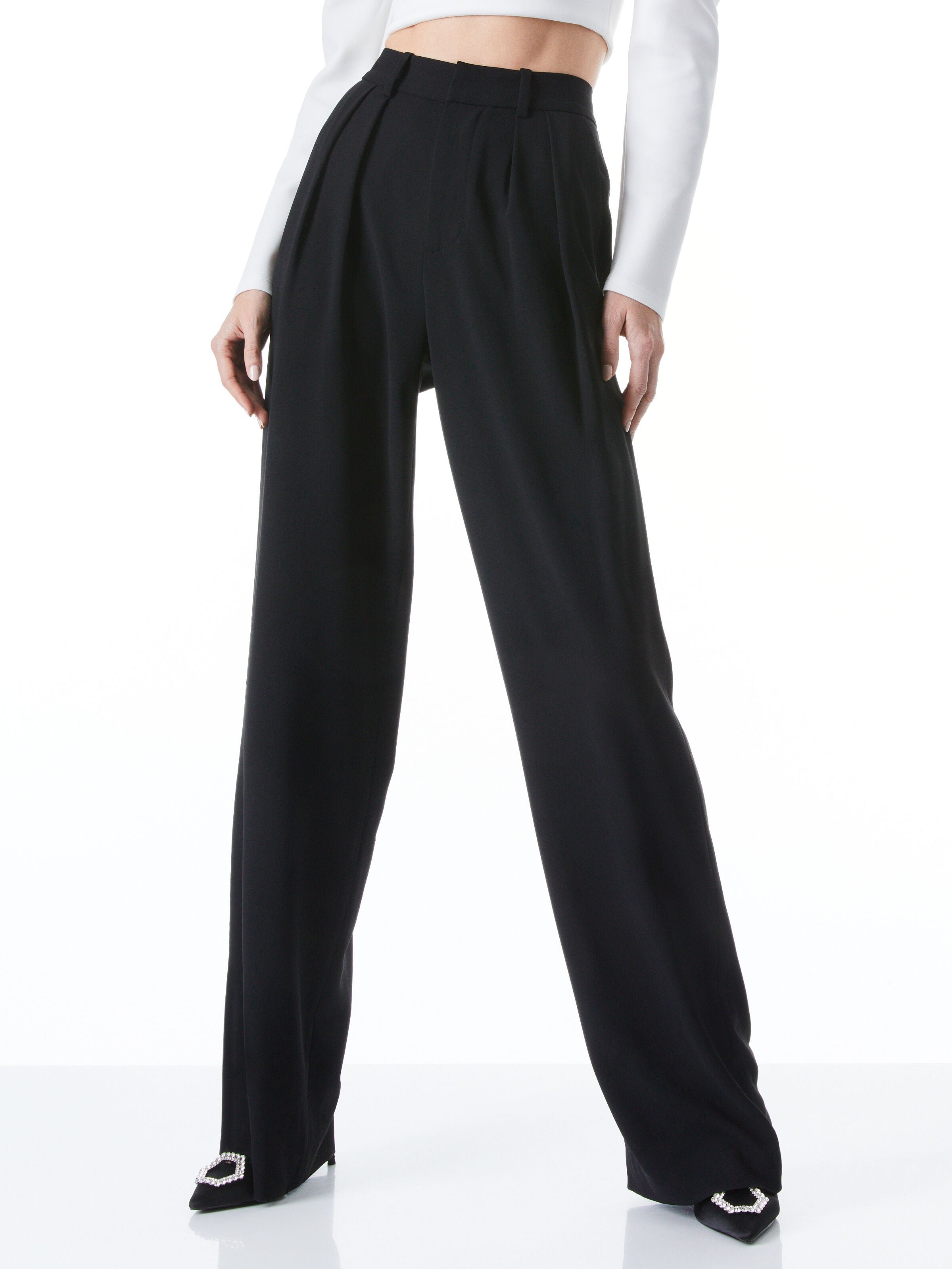 POMPEY HIGH WAISTED PLEATED PANTS