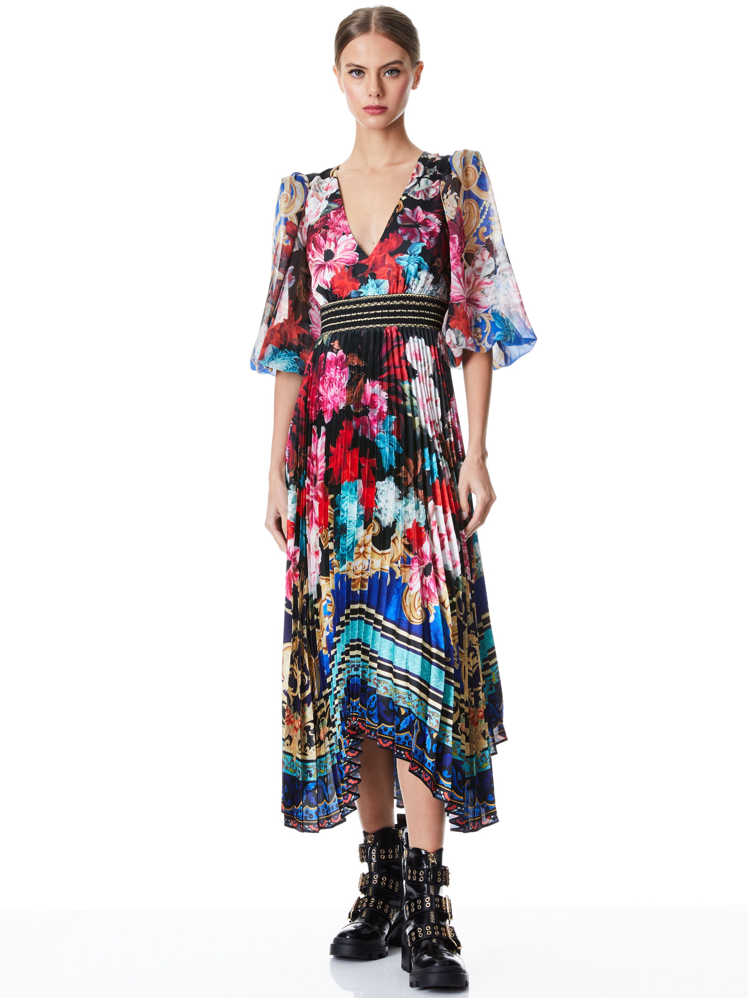 ROBE MIDI MANCHES LONGUES ETHEL
