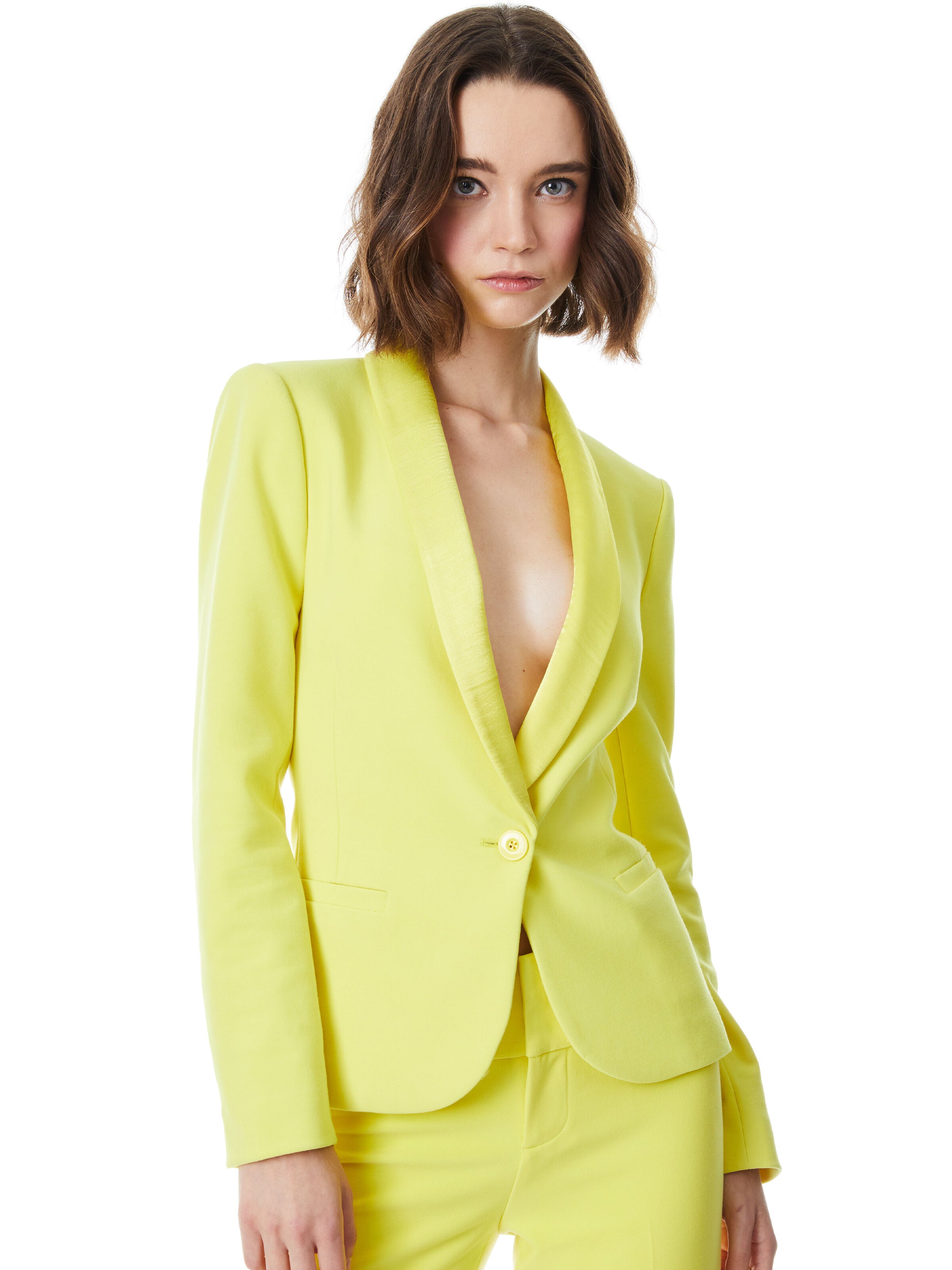 PEPPER SHAWL COLLAR FITTED BLAZER