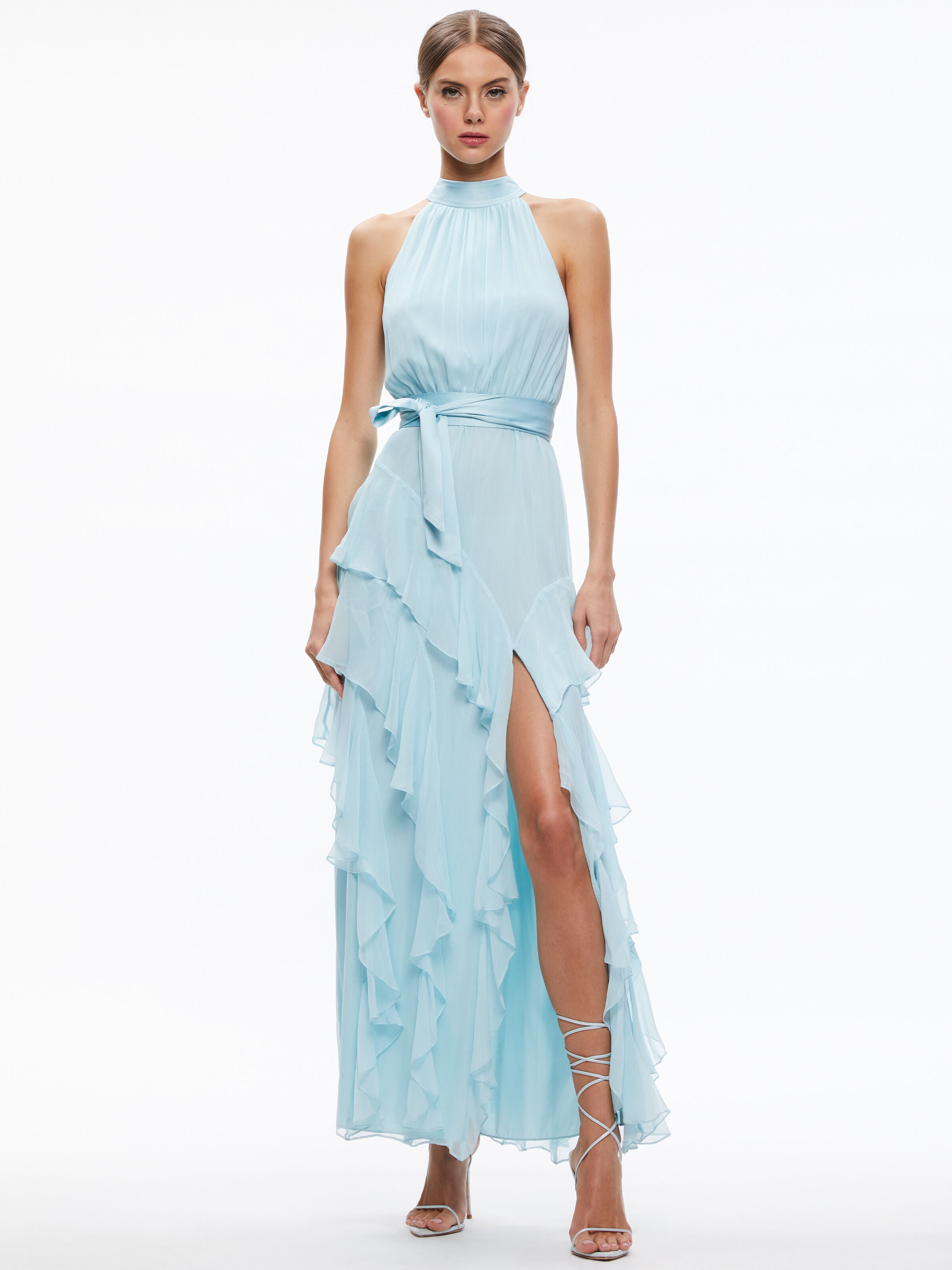 EMELIA HALTER NECK GOWN