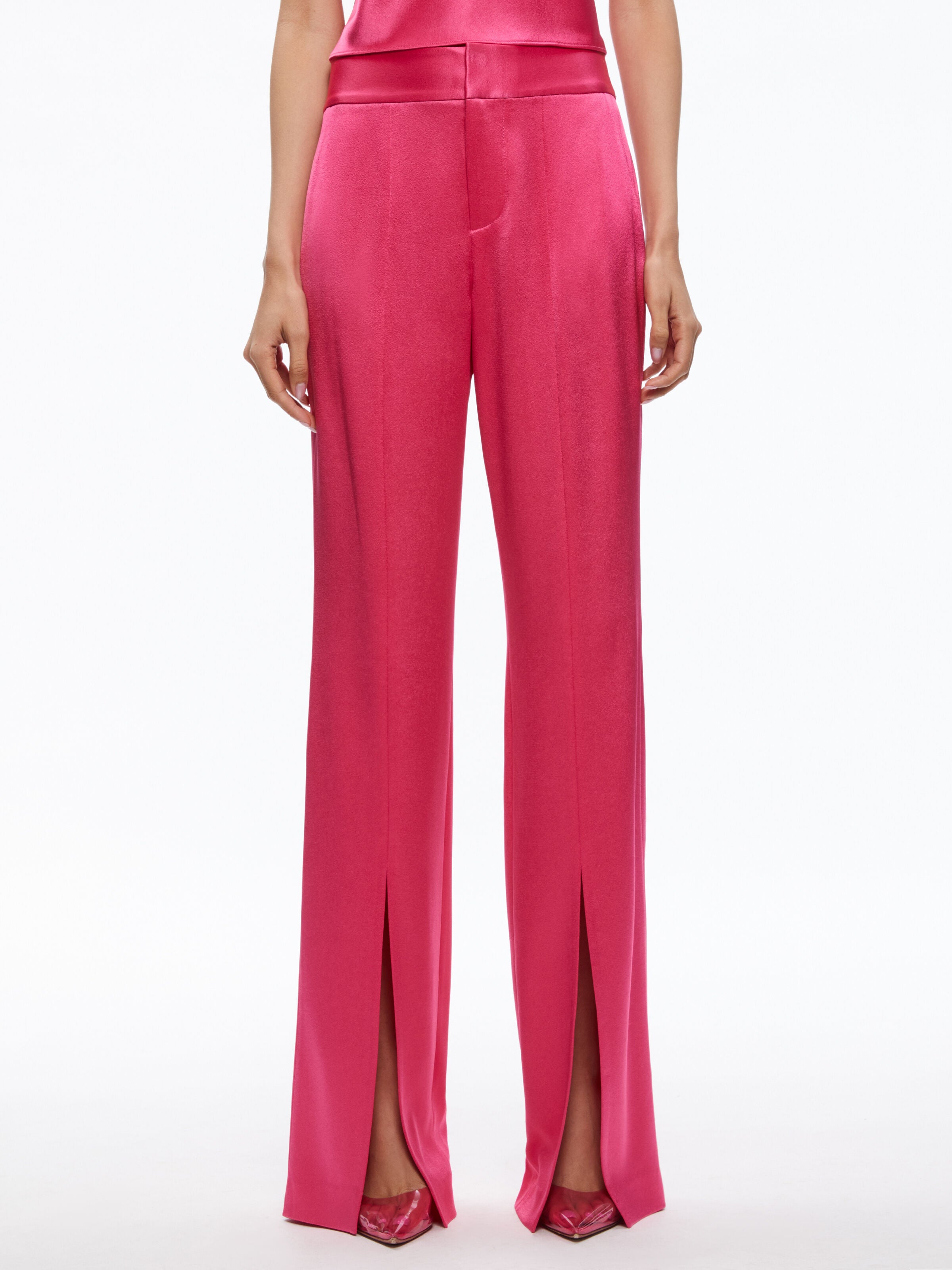 PANTALON JODY TAILLE HAUTE AVEC FENTE AVANT