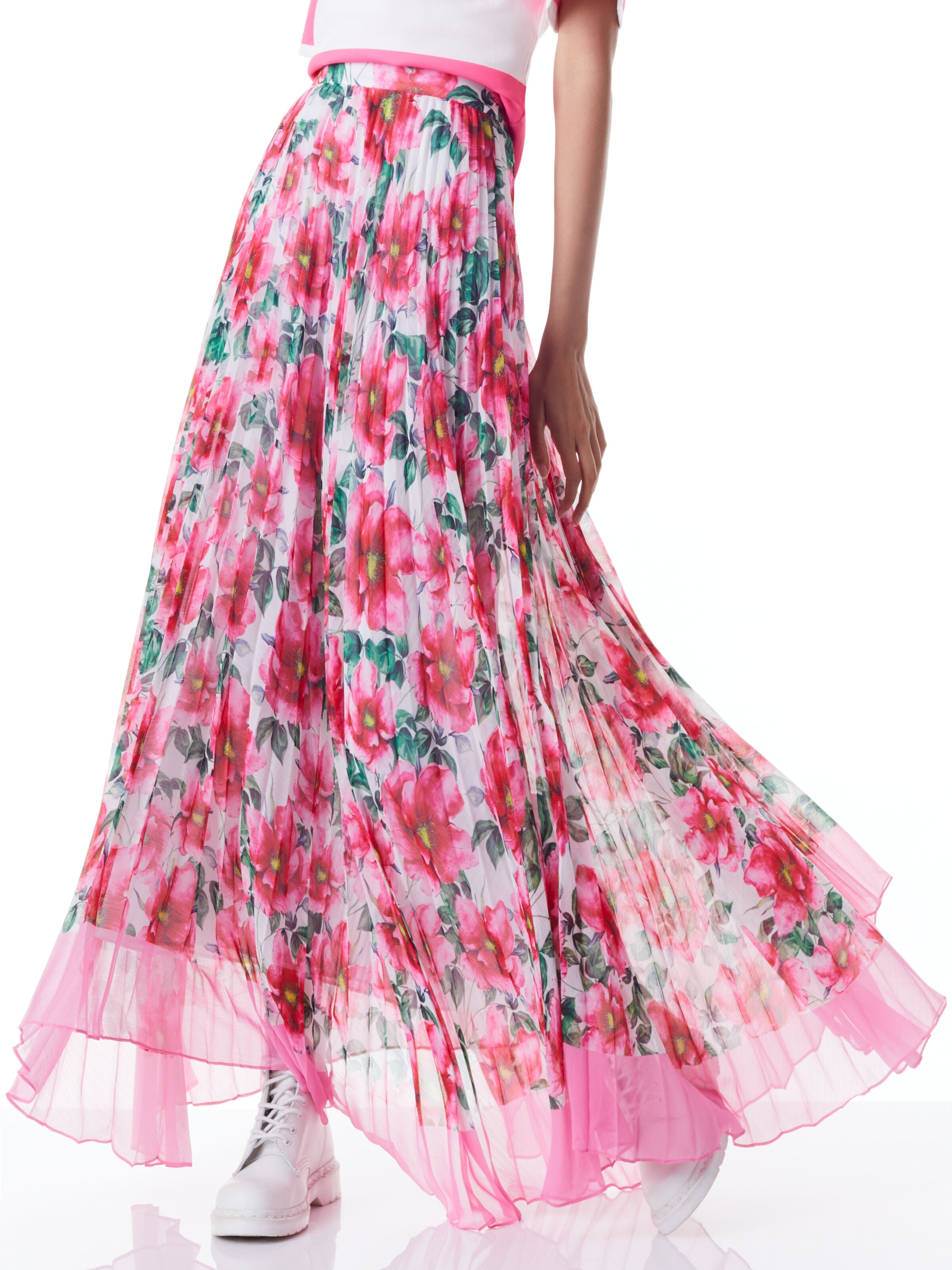 KATZ PLEATED MAXI SKIRT