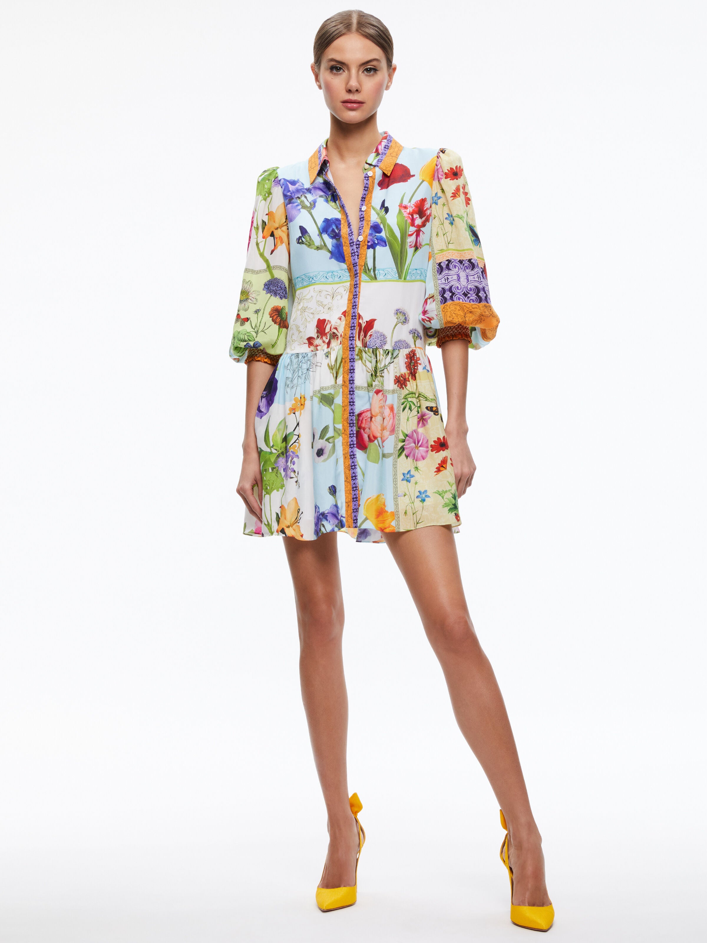 BERTHA PUFF SLEEVE MINI DRESS