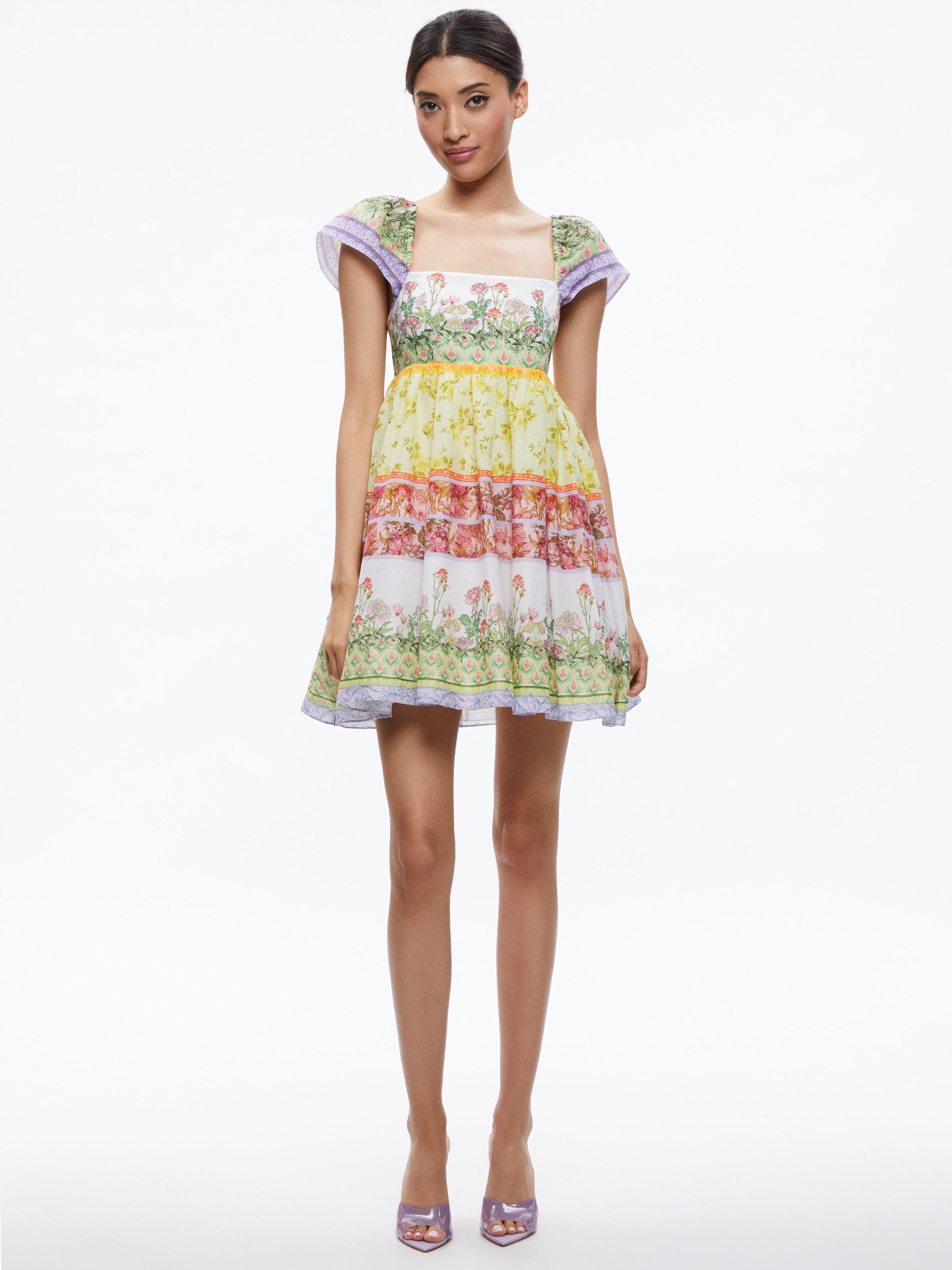 TAMIA PUFF SLEEVE BABYDOLL MINI DRESS