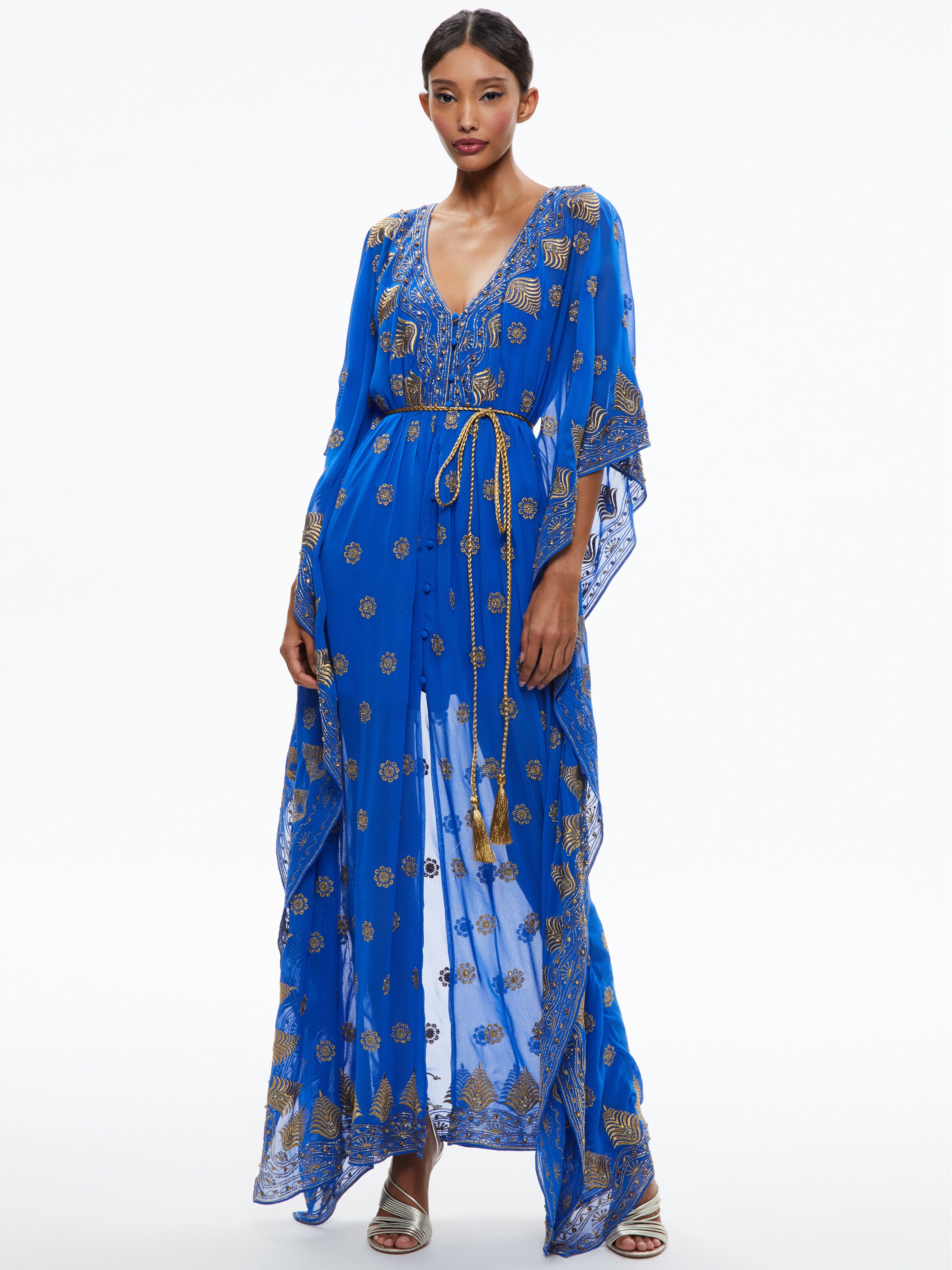 MARVA BRAID BELT MAXI KAFTAN