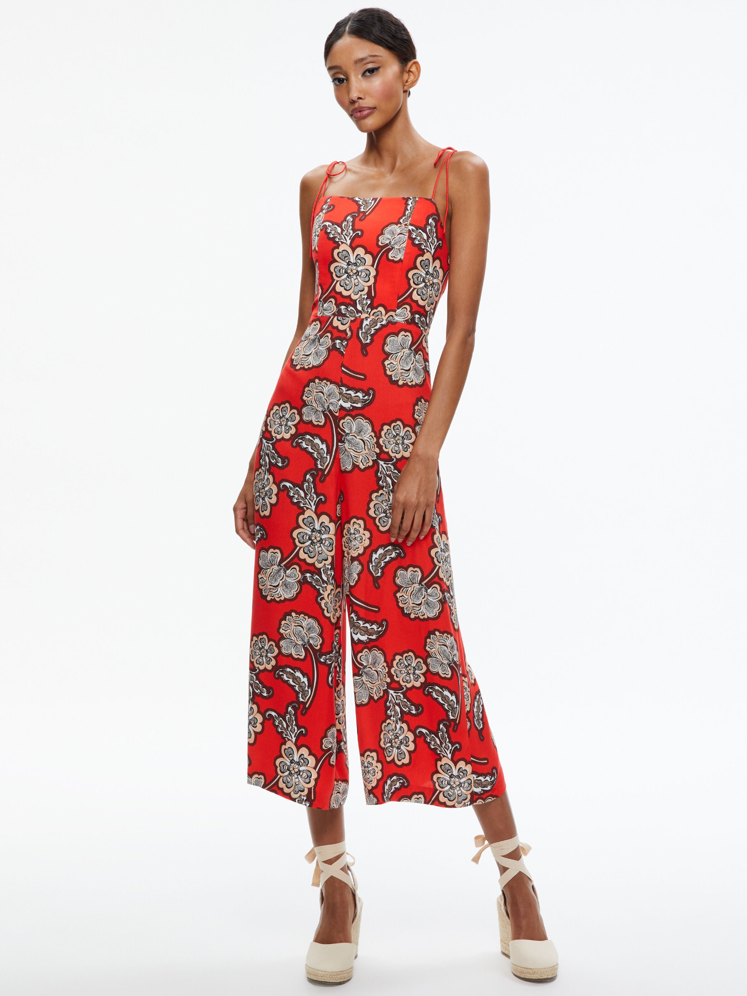 Combinaison pantalon large JOSIE à nouer aux épaules