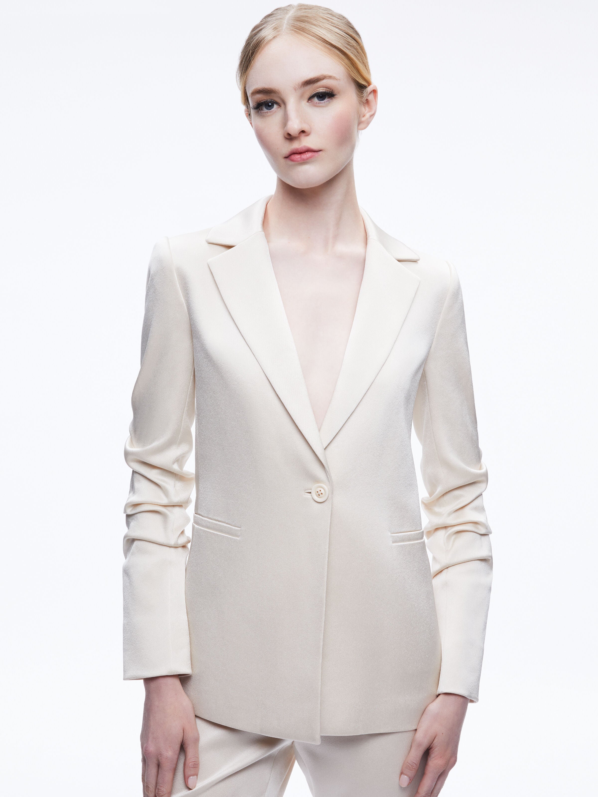 BLAZER AJUSTÉ À COL CRANTÉ PAISLEY