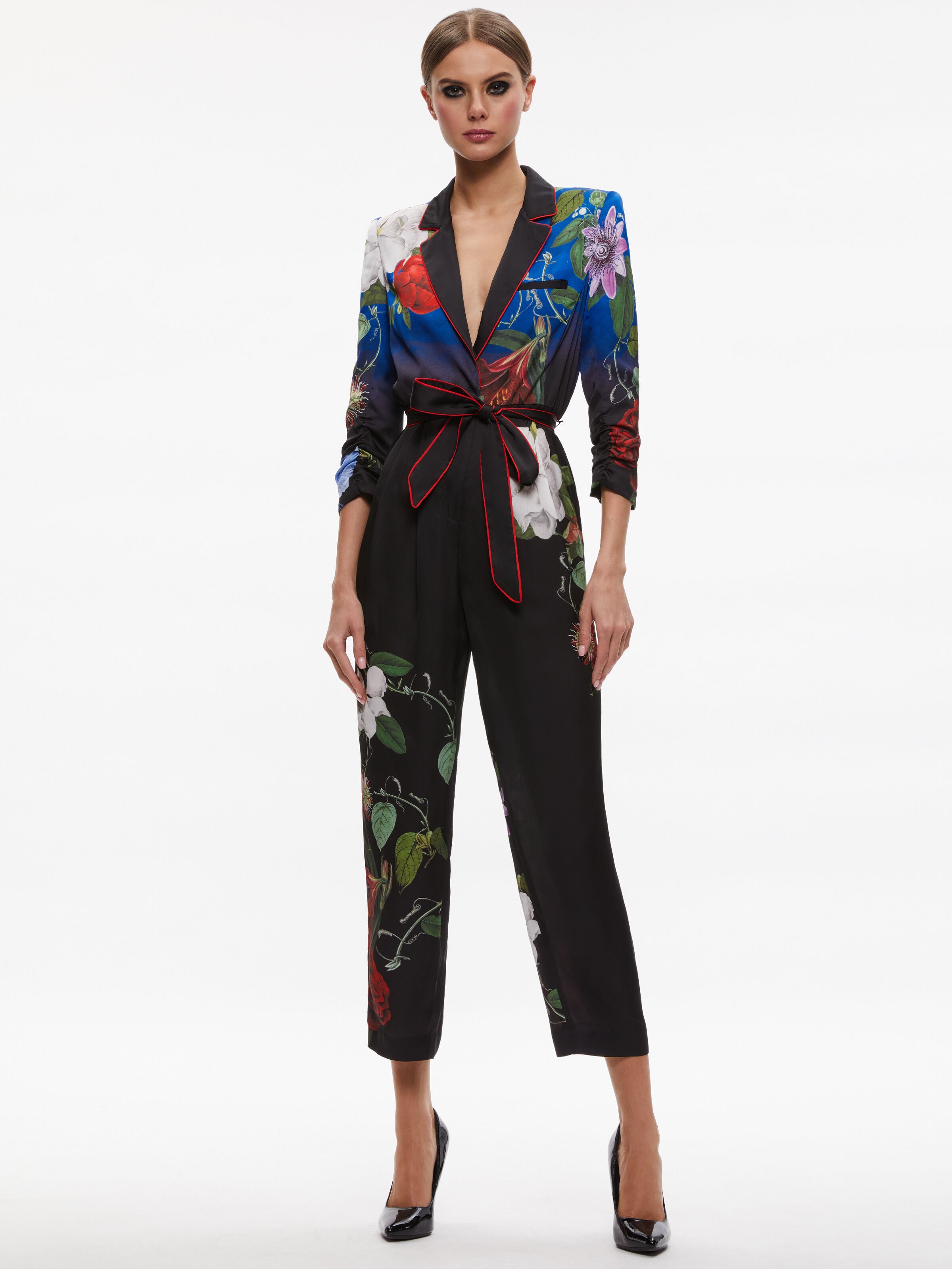 LOUETTA TIE WAIST JUMPSUIT