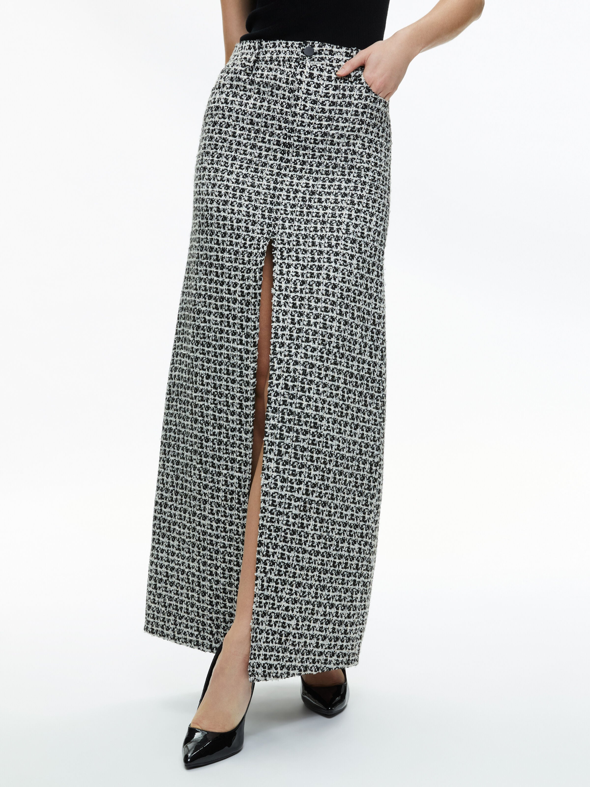 RYE TWEED MAXI SKIRT