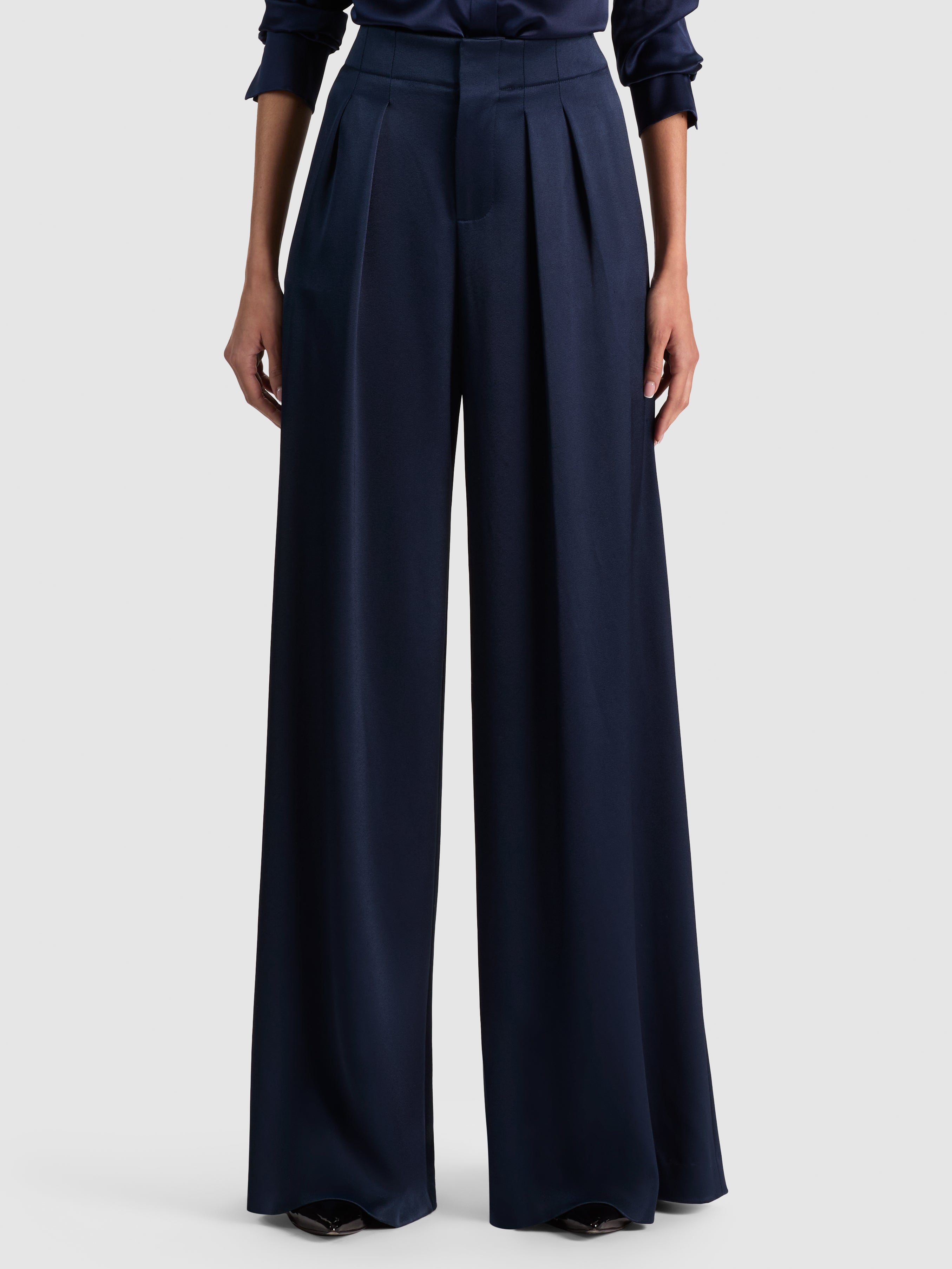 MARKA FRENCH SEAM WIDE PANTS イージー ネイビー 2 MARKA FRENCH SEAM WIDE PANTS イージー ネイビー 2 MARKA FRENCH SEAM