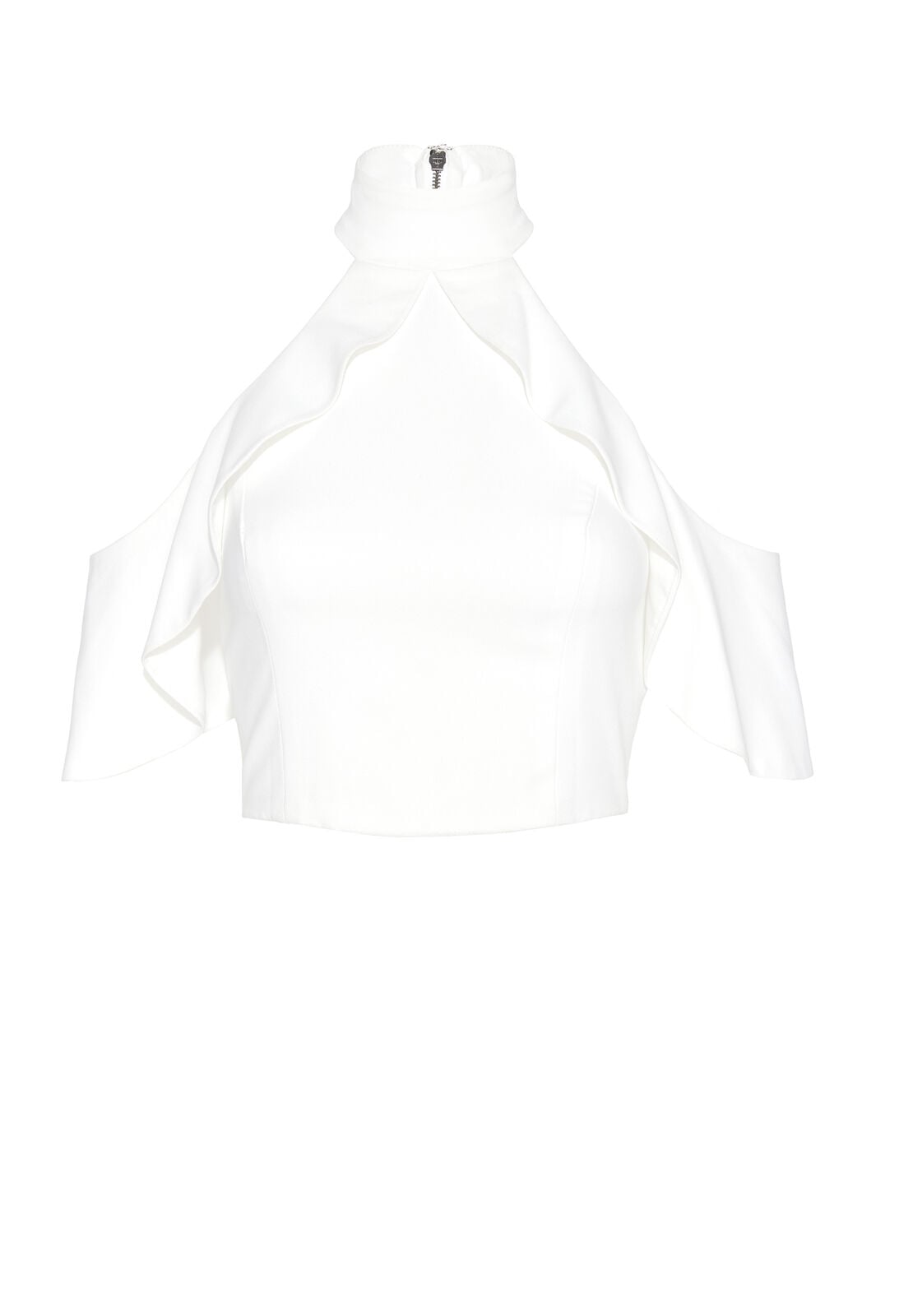 CABOT COLD SHLDR RUFFLE CRP TP