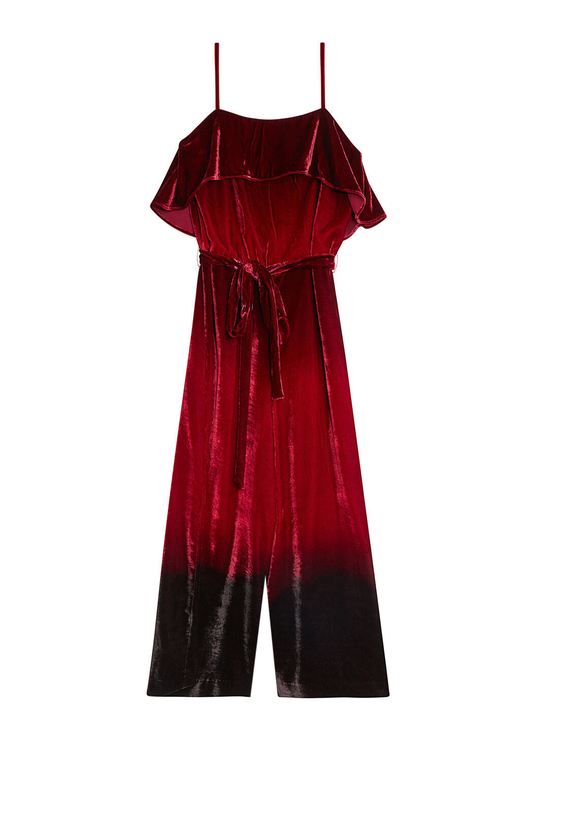 ALLY GAUCHO JUMPSUIT W BELT