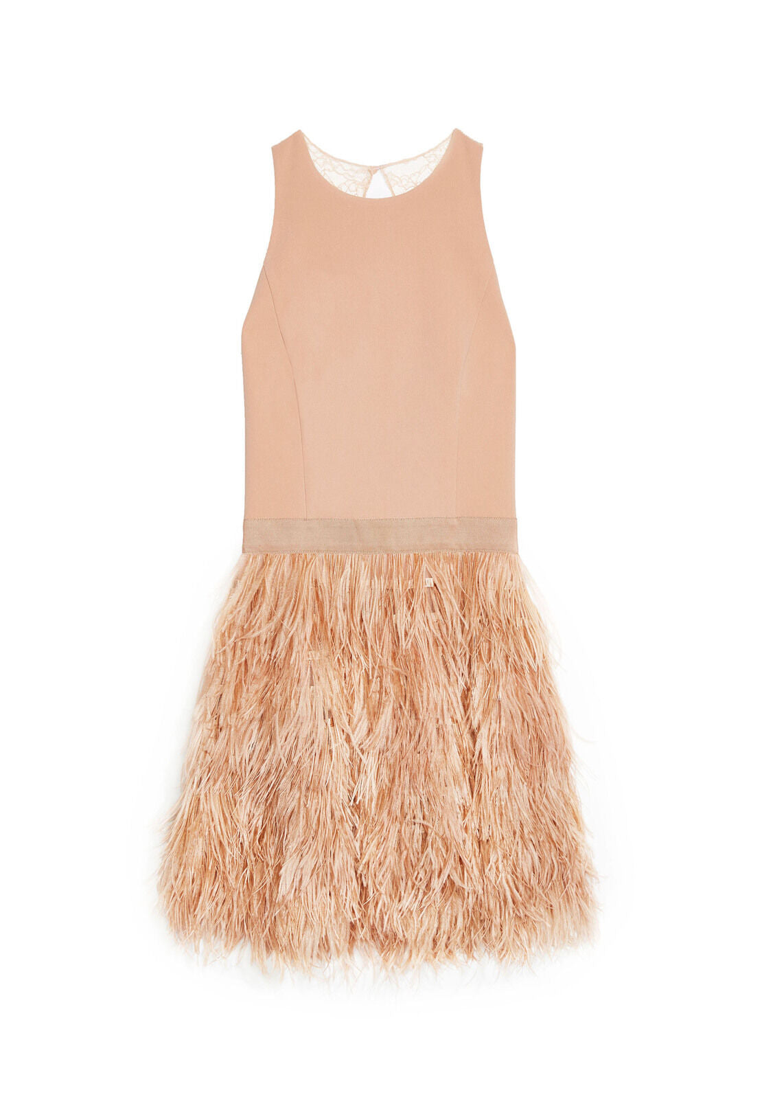 ROBE PHILOMENA SANS MANCHES EN PLUMES