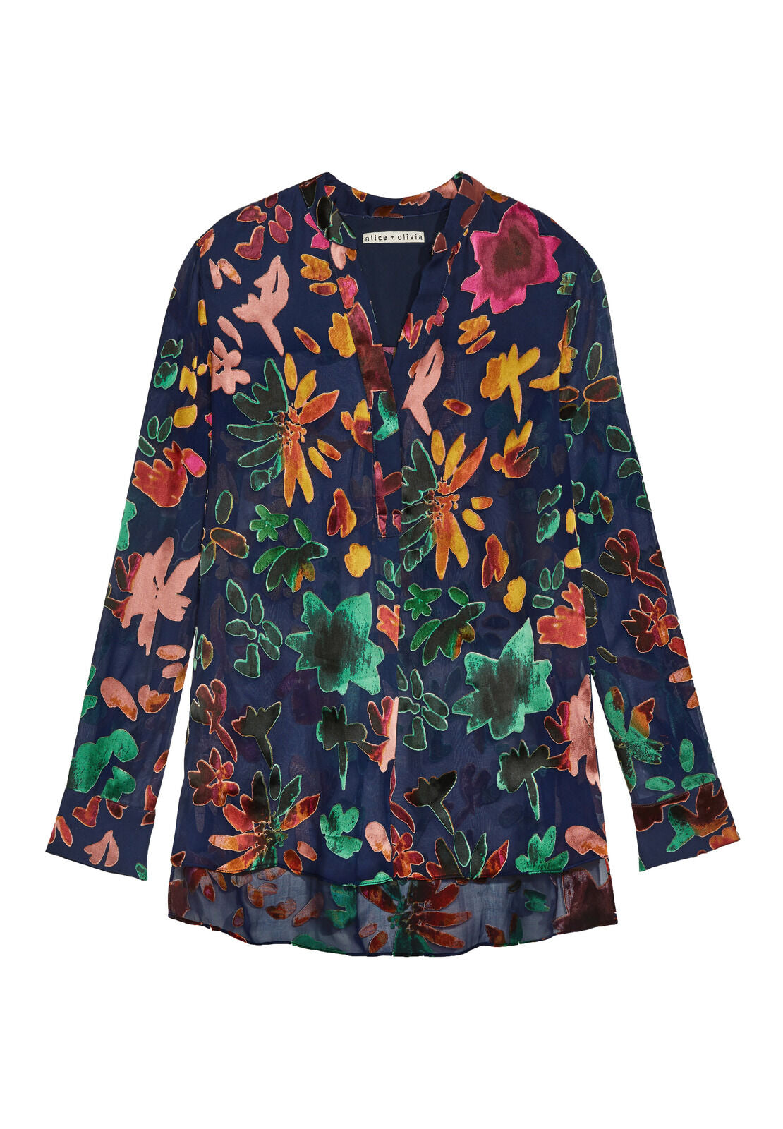 AMOS MOCK NK SIDE SLIT TUNIC