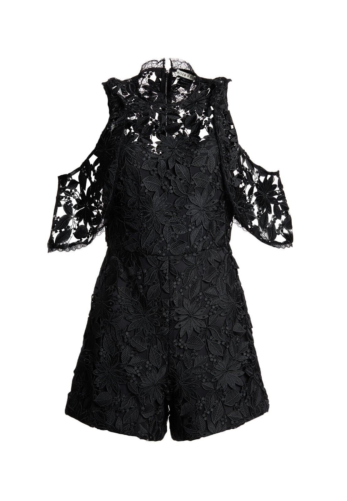 JUNIE COLD SHLDR RUFFLE ROMPER