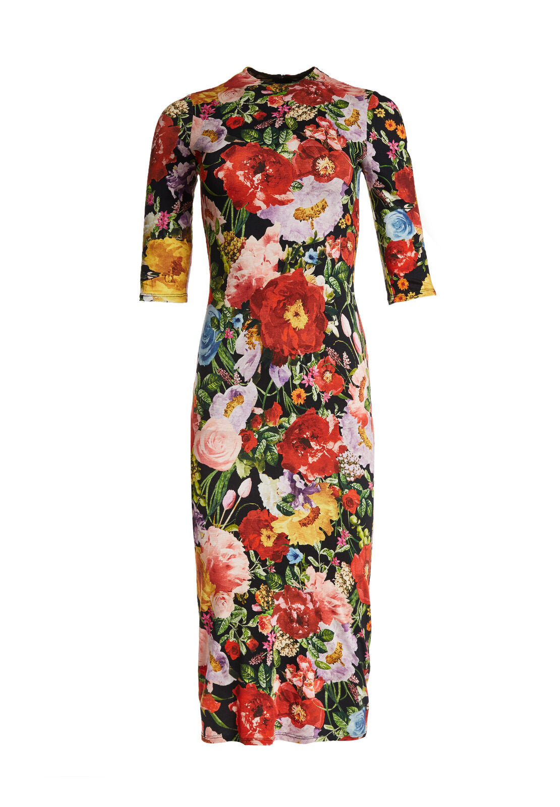 DELORA FITTED MOCK NK DRESS