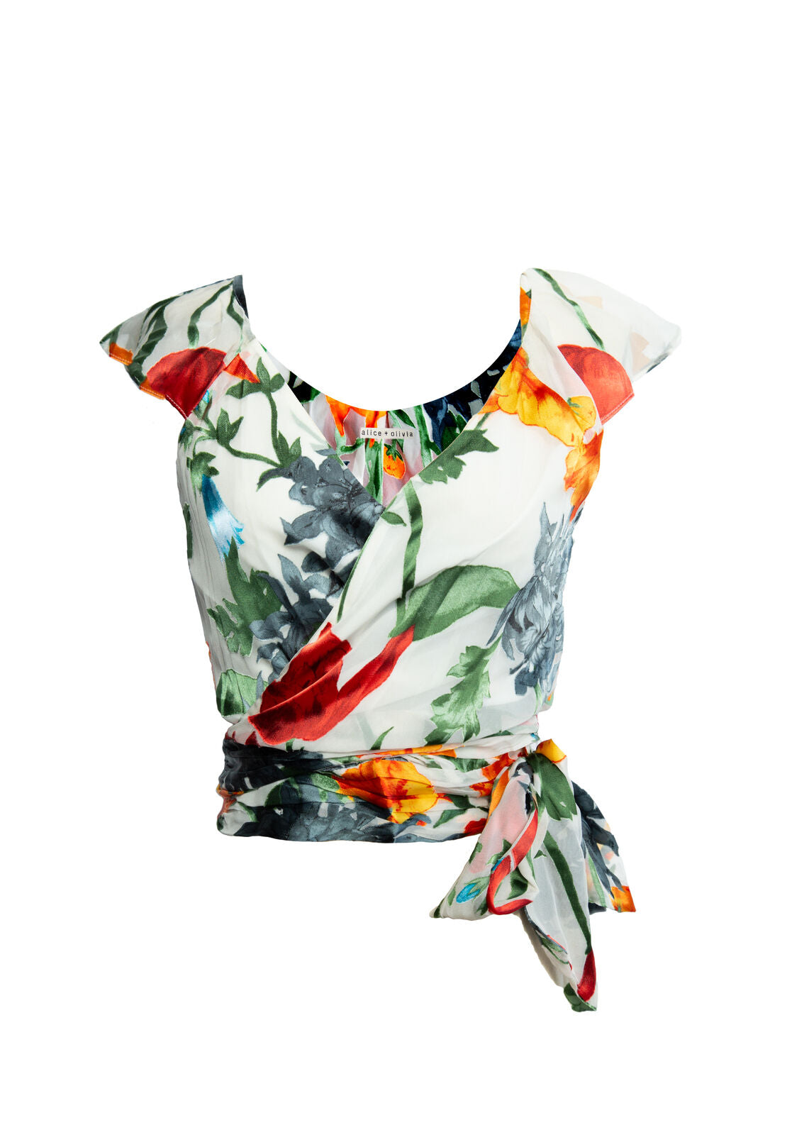 NICOLE WRAP CROP TOP