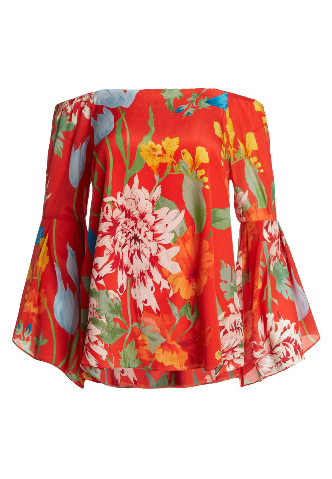 SHERA OFF SHLDR TRUMPT SLV TOP